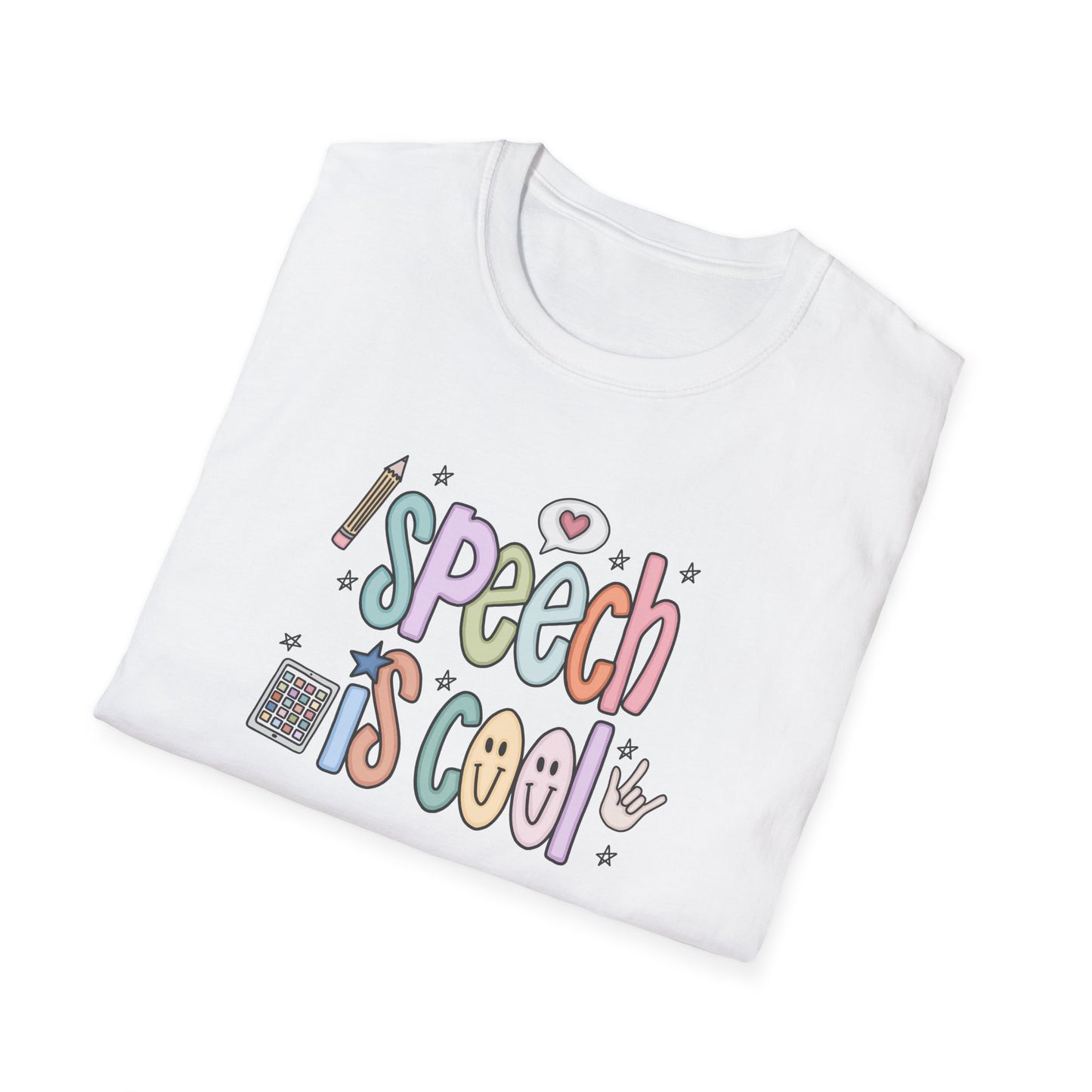 Speech is Cool Unisex T-Shirt, SLP Teacher Shirt, Lightweight Tee, Educational Gift, Back to School Shirt, Fun Shirt for Kids