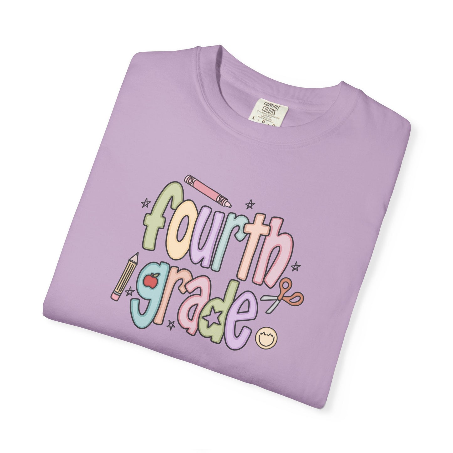 Teacher T-shirt - 4th Grade Teacher Shirt, Fourth Grade Vibes Unisex T-Shirt, Cute Tee for Teachers, Back to School Gift, Fun Kids Apparel, Educational Theme Shirt