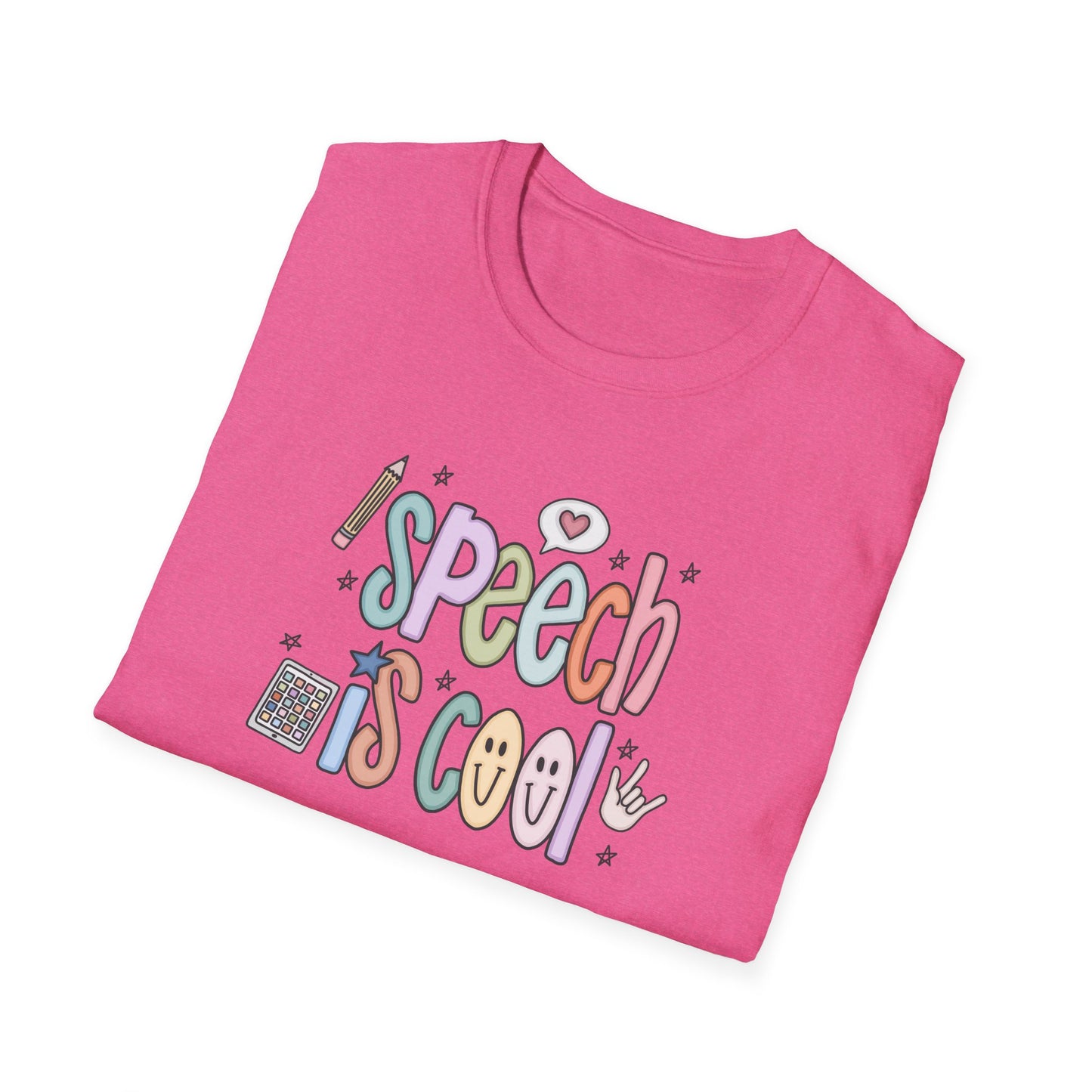 Speech is Cool Unisex T-Shirt, SLP Teacher Shirt, Lightweight Tee, Educational Gift, Back to School Shirt, Fun Shirt for Kids