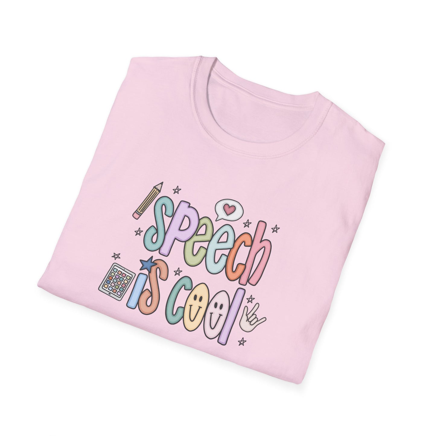 Speech is Cool Unisex T-Shirt, SLP Teacher Shirt, Lightweight Tee, Educational Gift, Back to School Shirt, Fun Shirt for Kids