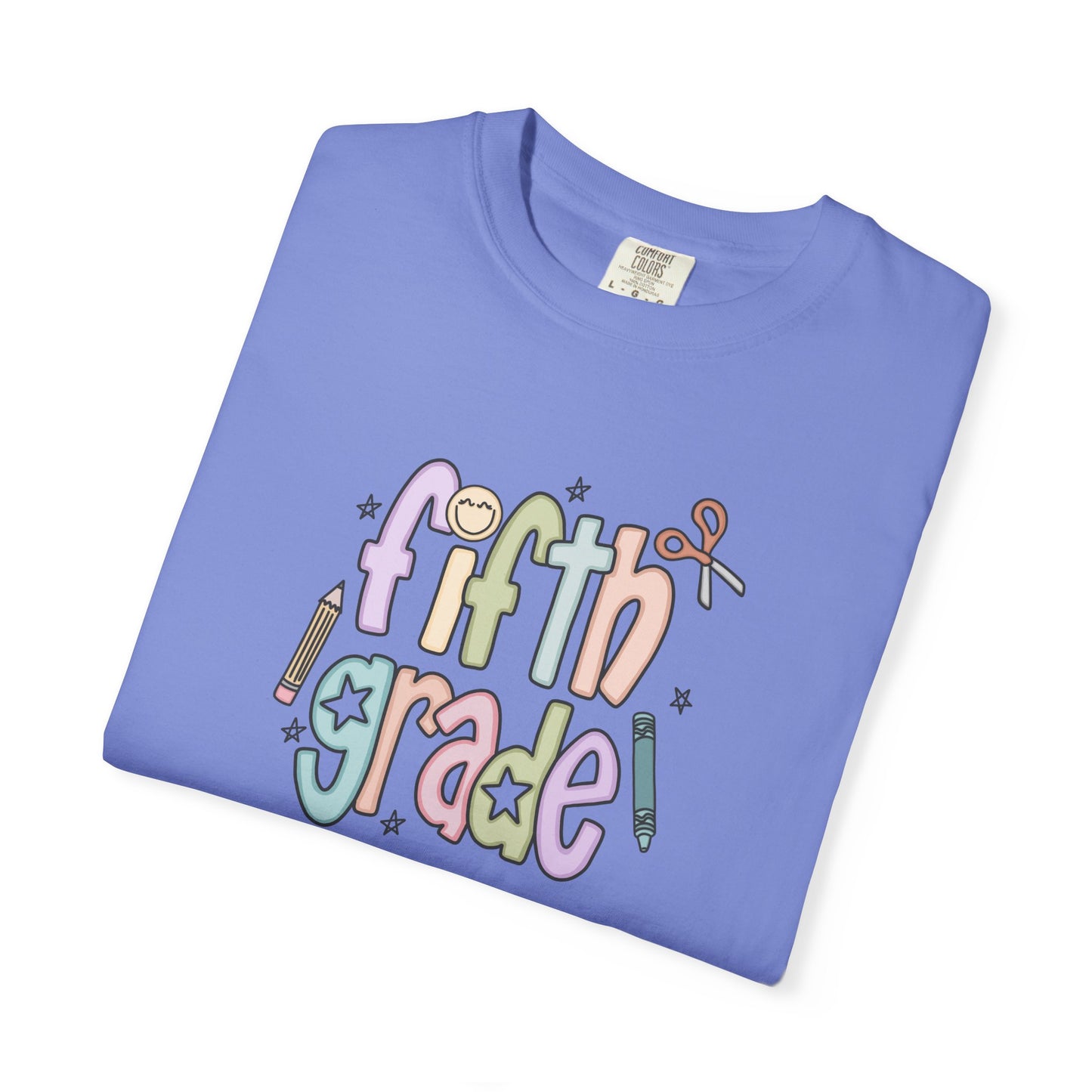Teacher T-shirt - 5th Grade Teacher Shirt, Fifth Grade Vibes Unisex T-Shirt, Cute Tee for Teachers, Back to School Gift, Fun Kids Apparel, Educational Theme Shirt