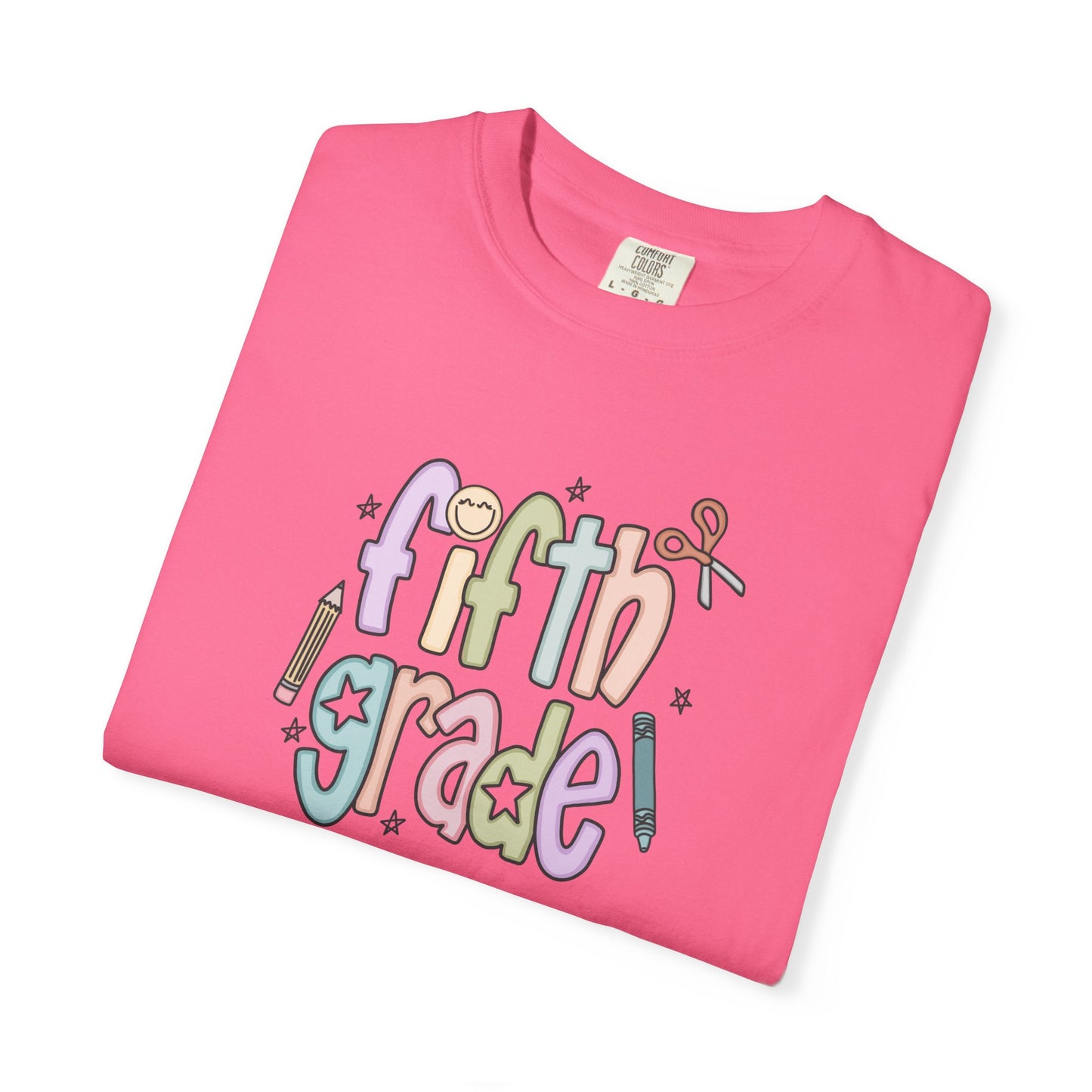 Teacher T-shirt - 5th Grade Teacher Shirt, Fifth Grade Vibes Unisex T-Shirt, Cute Tee for Teachers, Back to School Gift, Fun Kids Apparel, Educational Theme Shirt