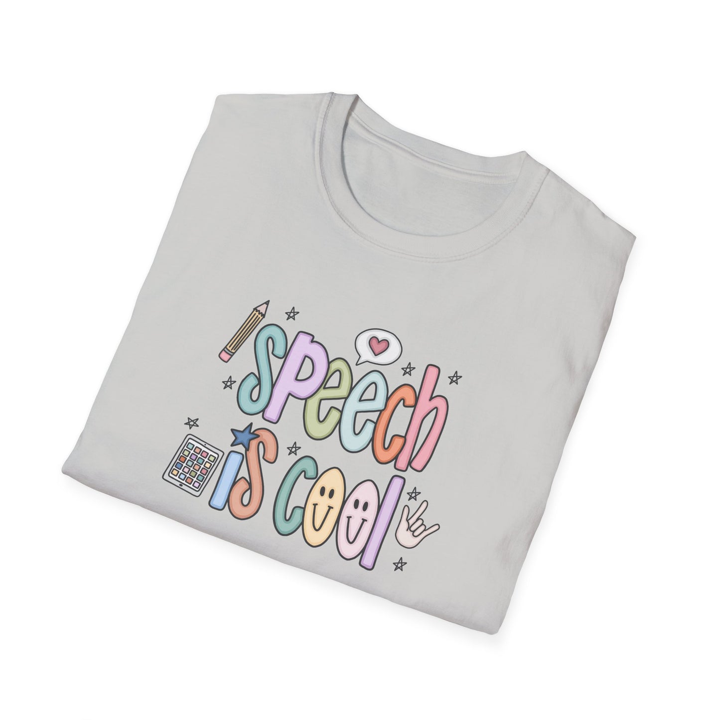 Speech is Cool Unisex T-Shirt, SLP Teacher Shirt, Lightweight Tee, Educational Gift, Back to School Shirt, Fun Shirt for Kids