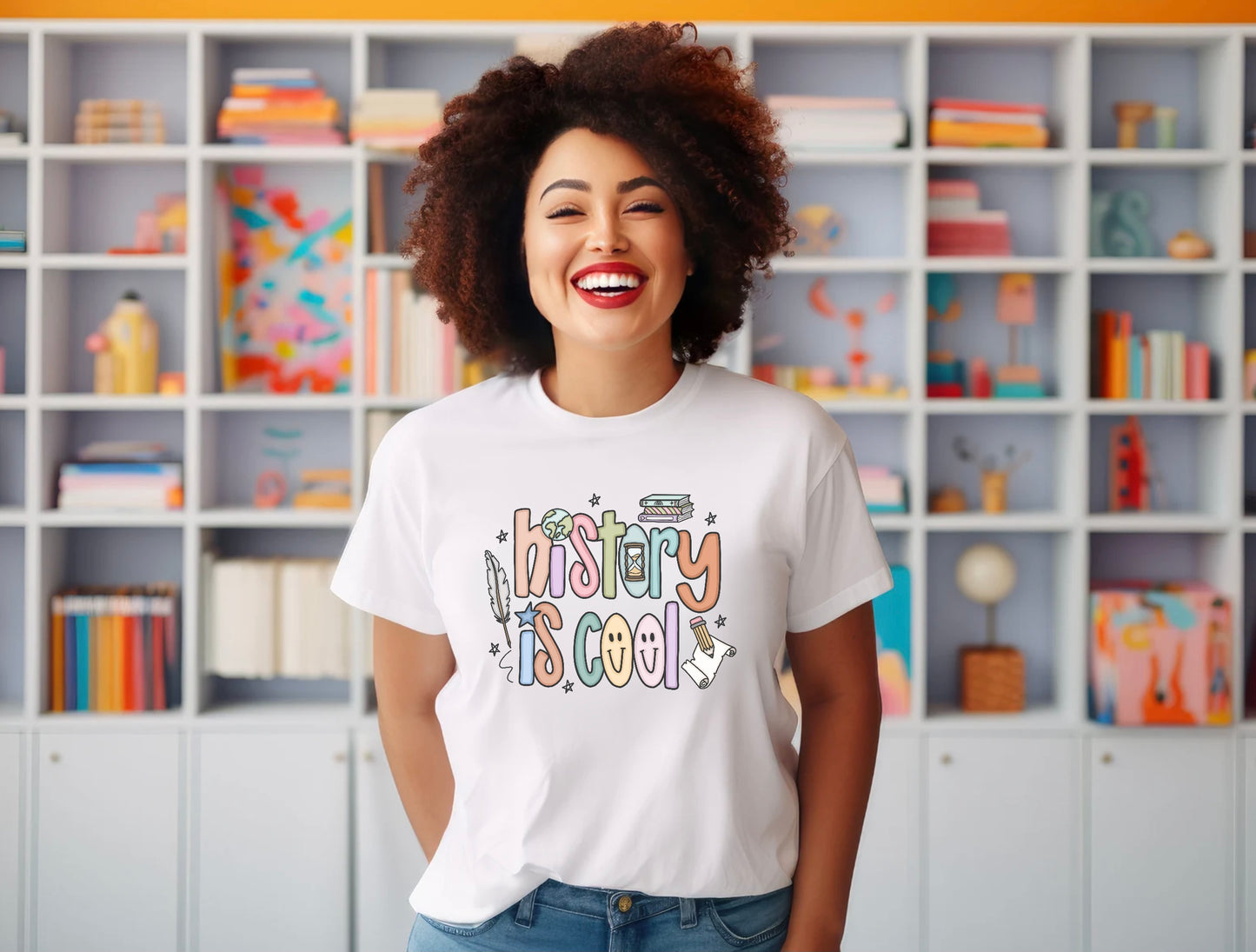 History is Cool Unisex T-Shirt, Social Studies Teacher Shirt, Lightweight Tee, Educational Gift, Back to School Shirt, Fun Shirt for Kids