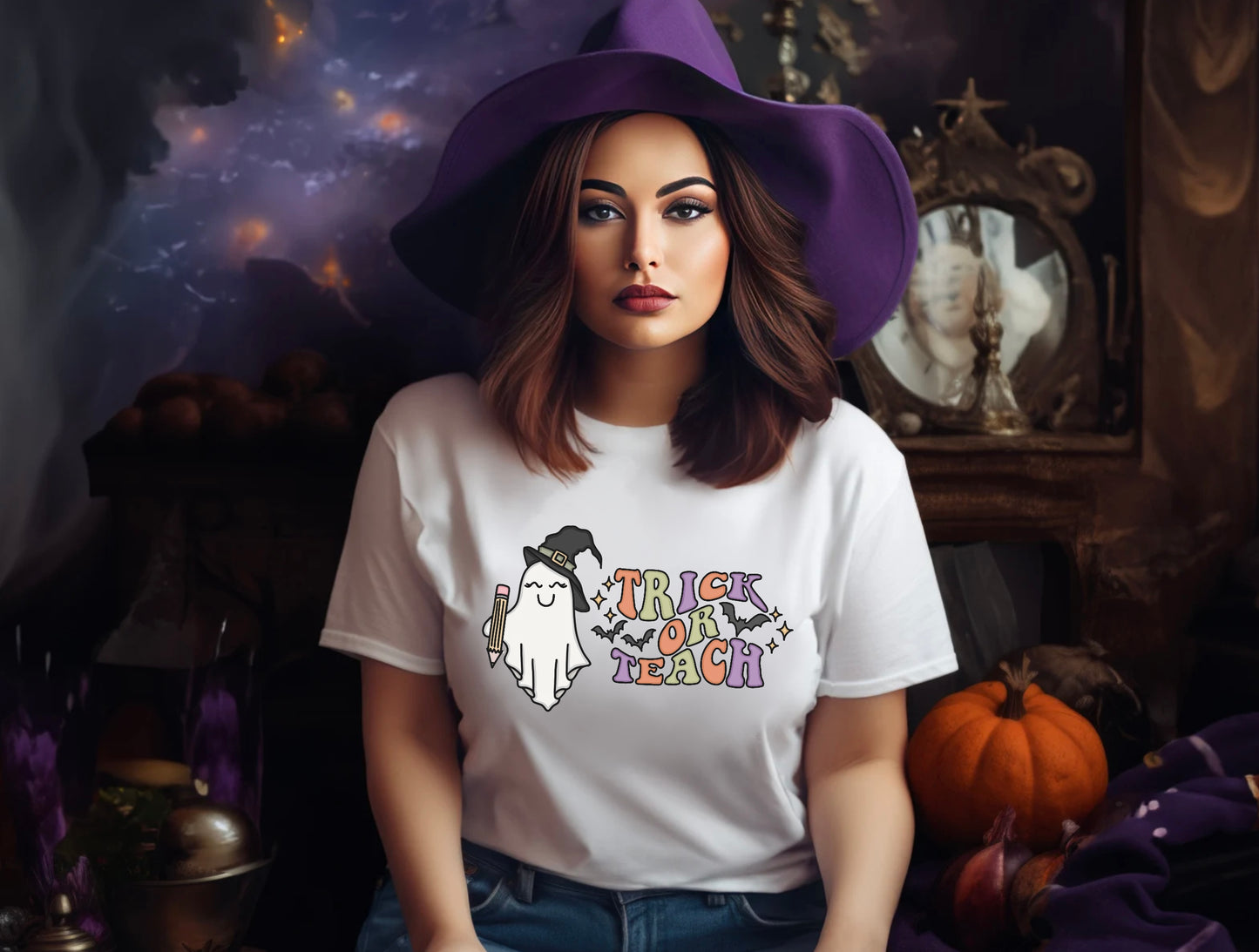 Halloween Trick or Teach Unisex T-shirt