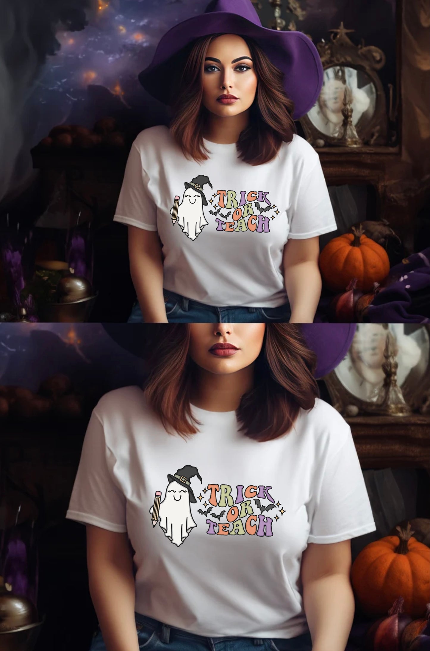 Halloween Trick or Teach Unisex T-shirt