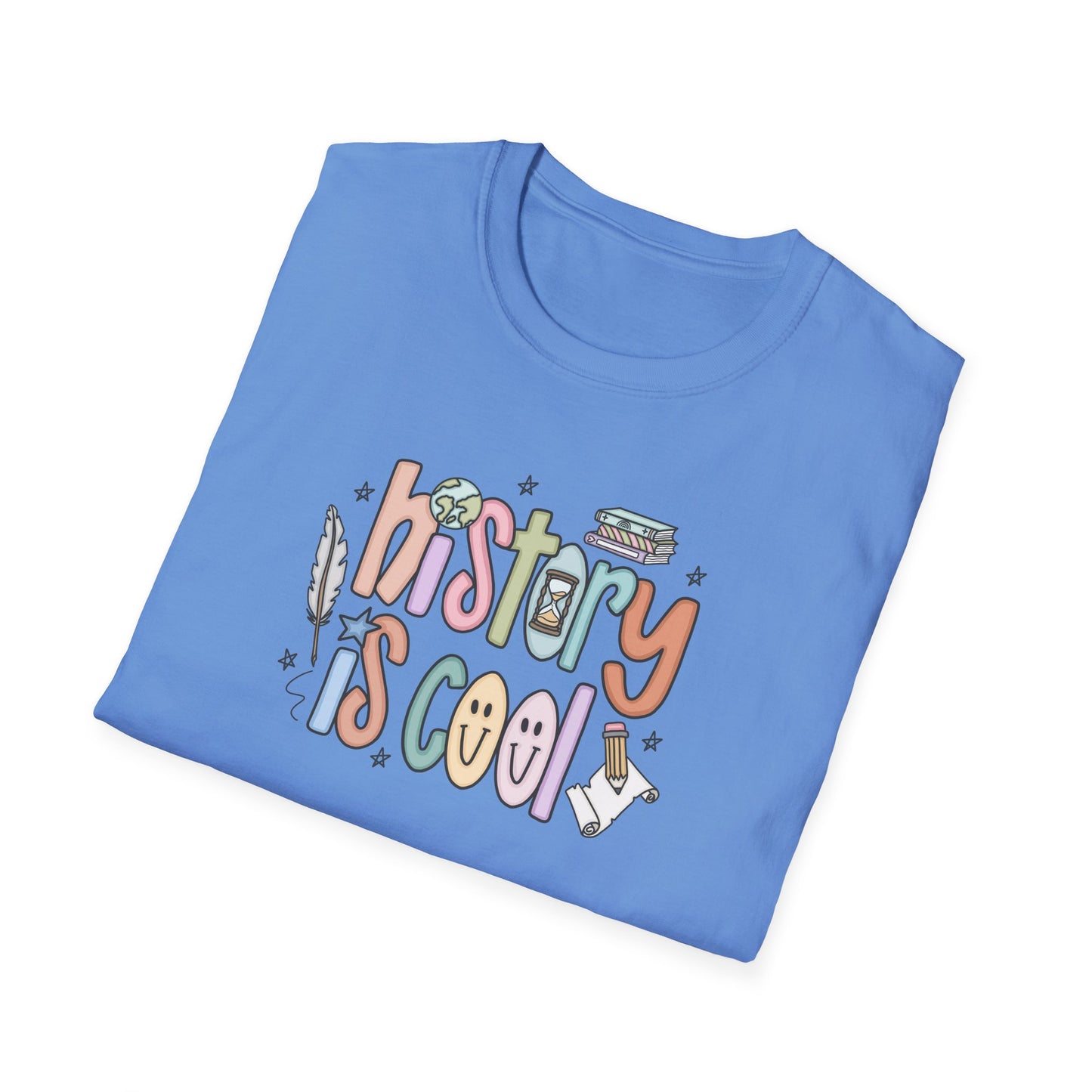 History is Cool Unisex T-Shirt, Social Studies Teacher Shirt, Lightweight Tee, Educational Gift, Back to School Shirt, Fun Shirt for Kids
