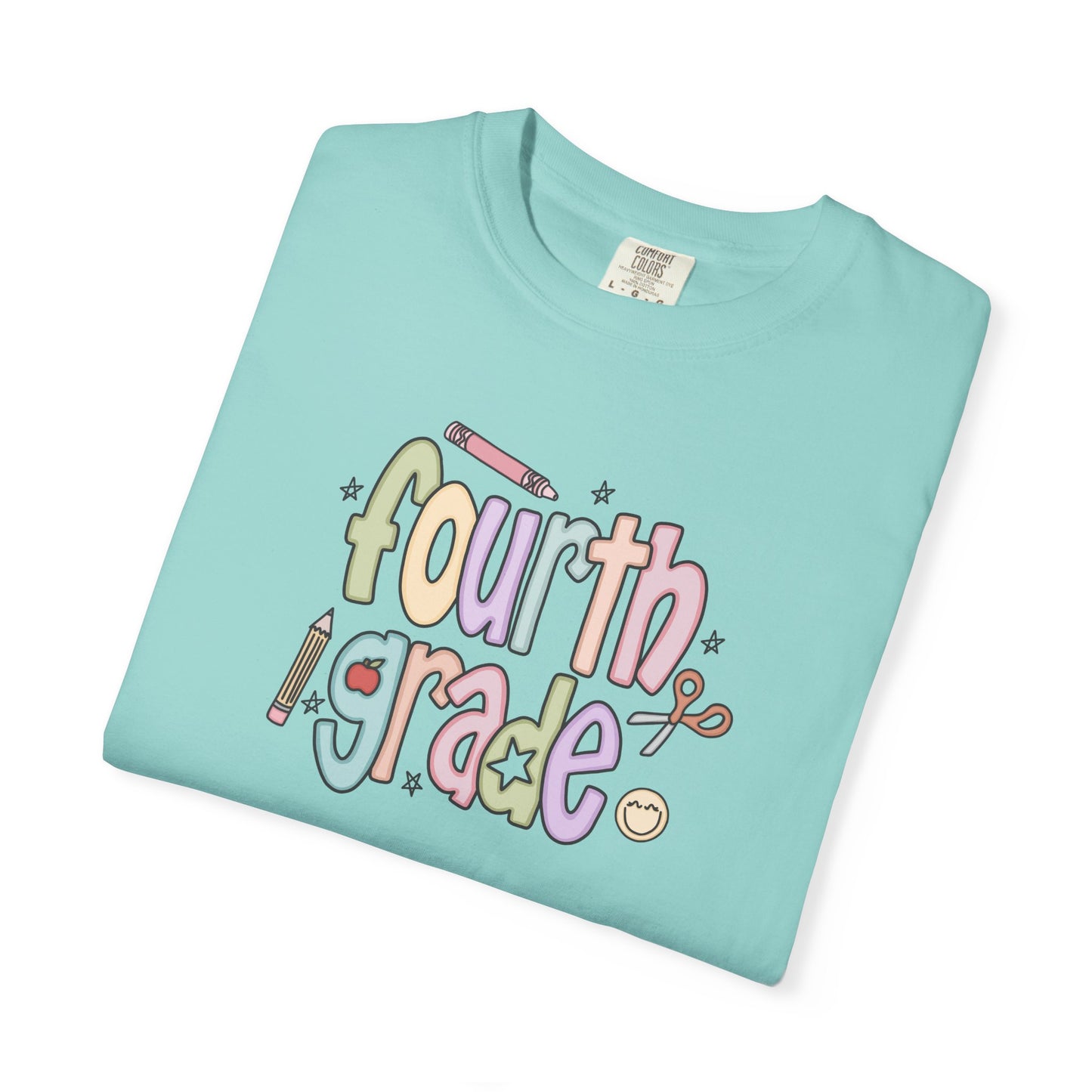 Teacher T-shirt - 4th Grade Teacher Shirt, Fourth Grade Vibes Unisex T-Shirt, Cute Tee for Teachers, Back to School Gift, Fun Kids Apparel, Educational Theme Shirt
