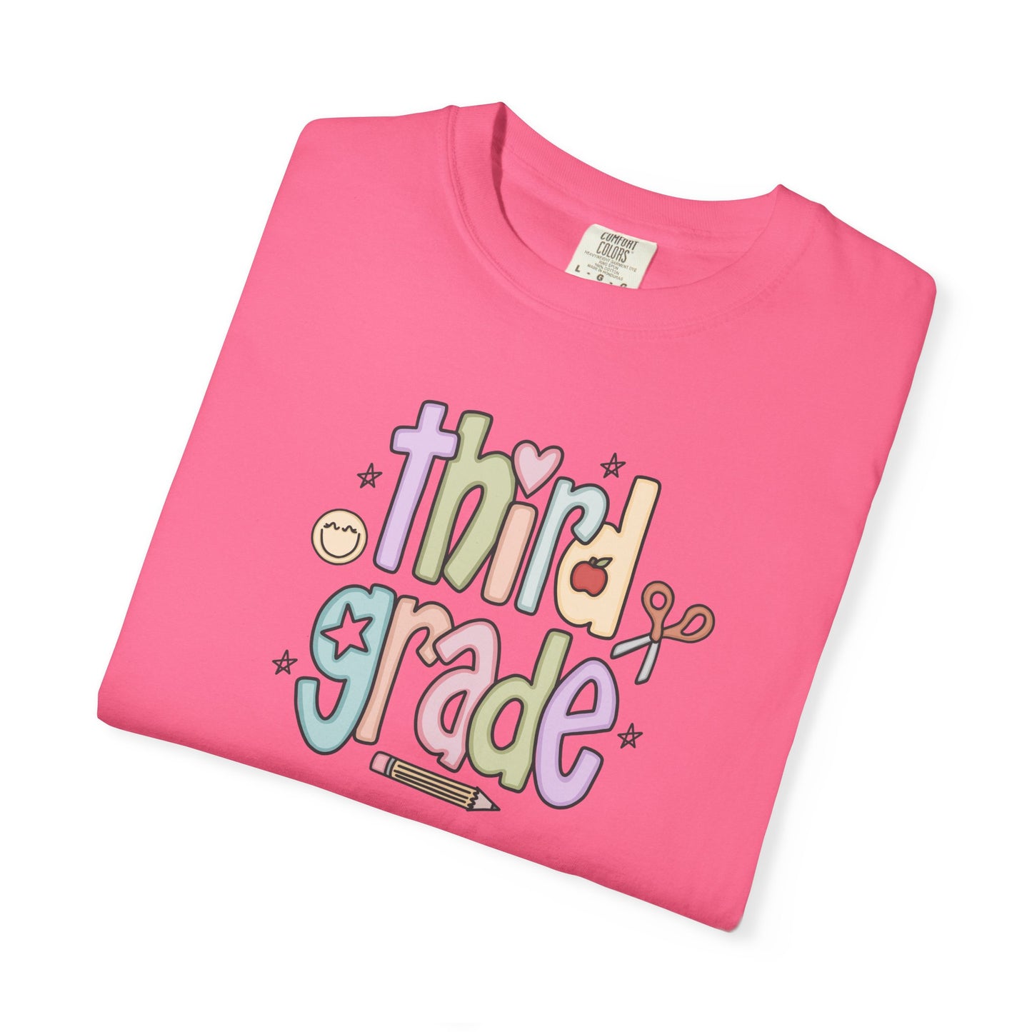 Teacher T-shirt - 3rd Grade Teacher Shirt, Third Grade Vibes Unisex T-Shirt, Cute Tee for Teachers, Back to School Gift, Fun Kids Apparel, Educational Theme Shirt