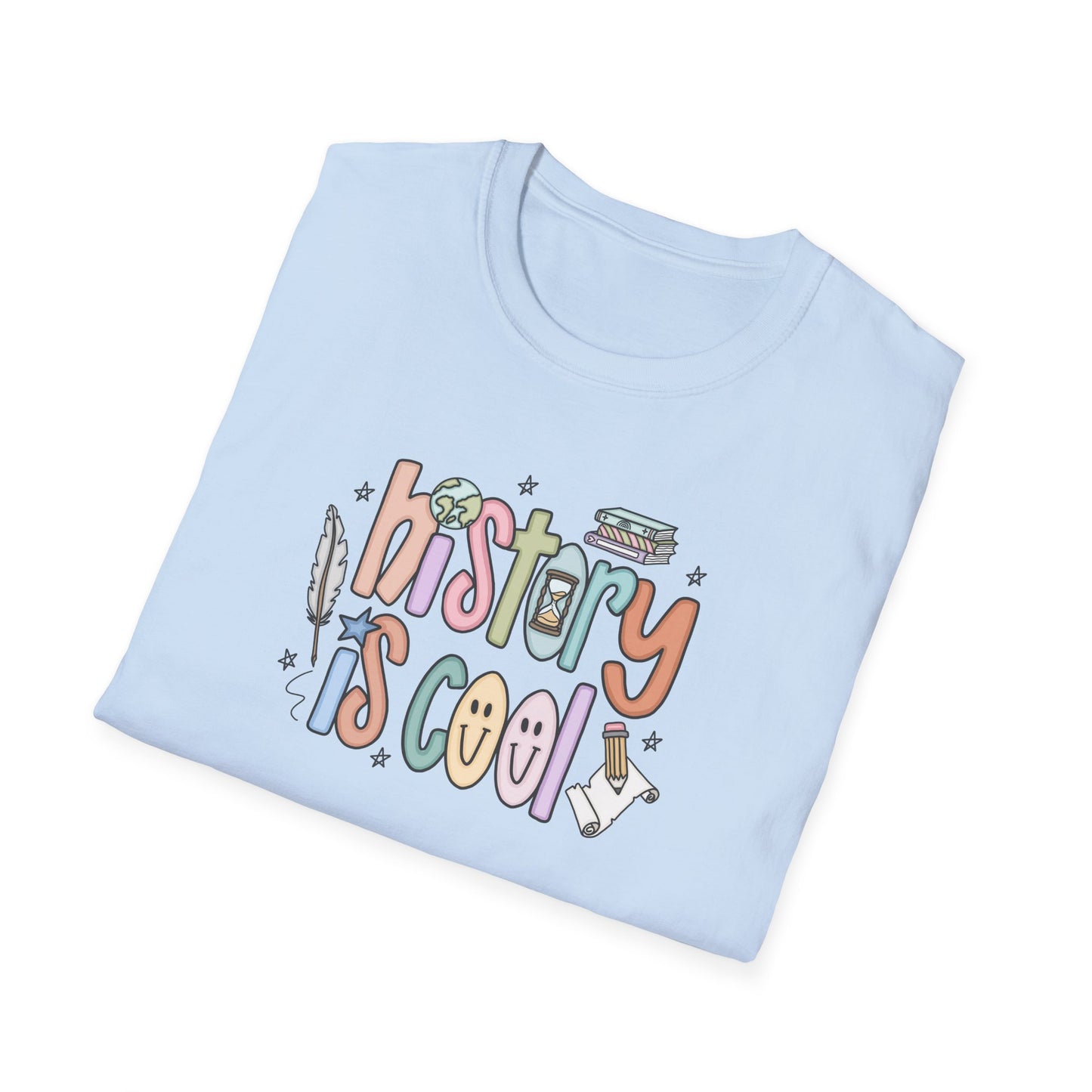 History is Cool Unisex T-Shirt, Social Studies Teacher Shirt, Lightweight Tee, Educational Gift, Back to School Shirt, Fun Shirt for Kids