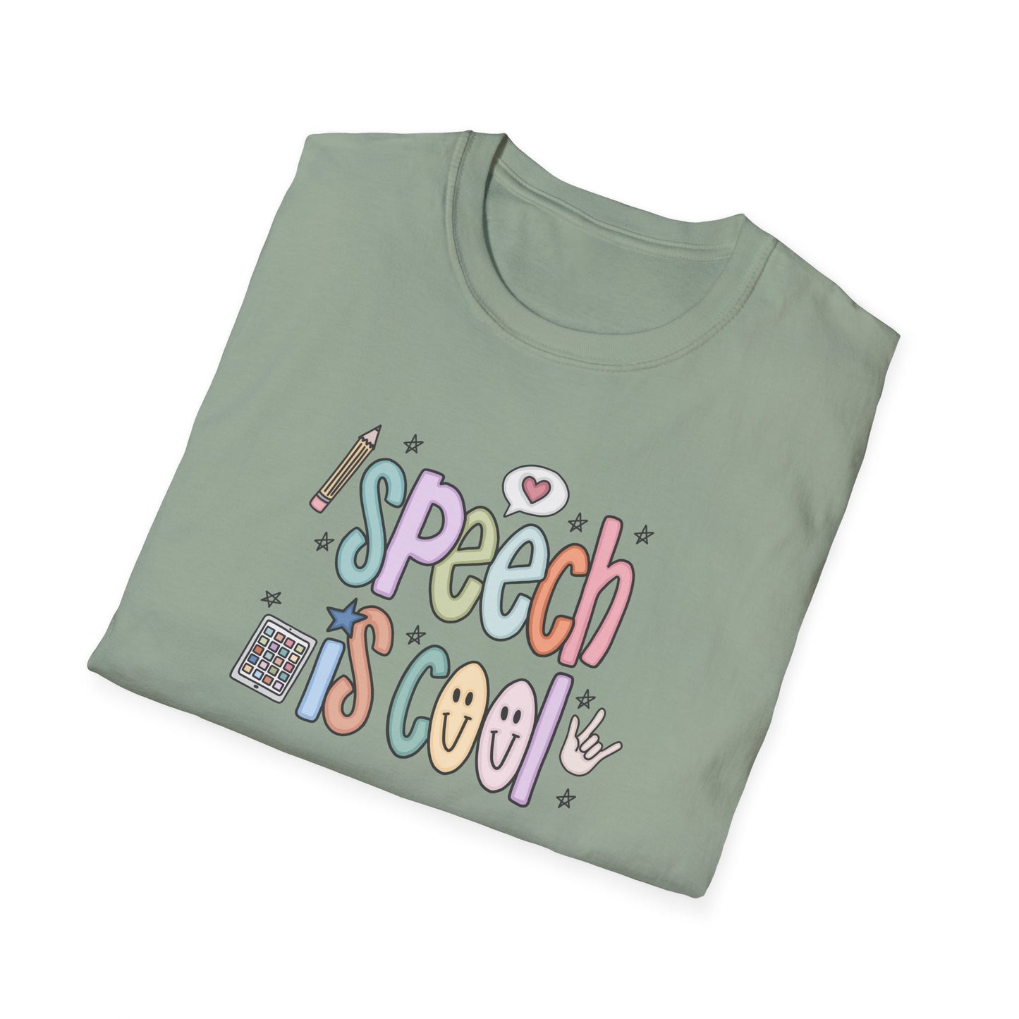 Speech is Cool Unisex T-Shirt, SLP Teacher Shirt, Lightweight Tee, Educational Gift, Back to School Shirt, Fun Shirt for Kids