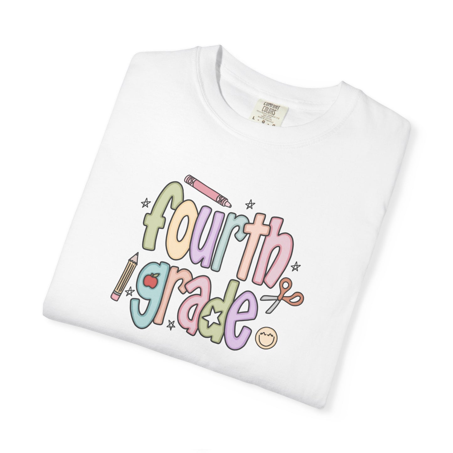 Teacher T-shirt - 4th Grade Teacher Shirt, Fourth Grade Vibes Unisex T-Shirt, Cute Tee for Teachers, Back to School Gift, Fun Kids Apparel, Educational Theme Shirt