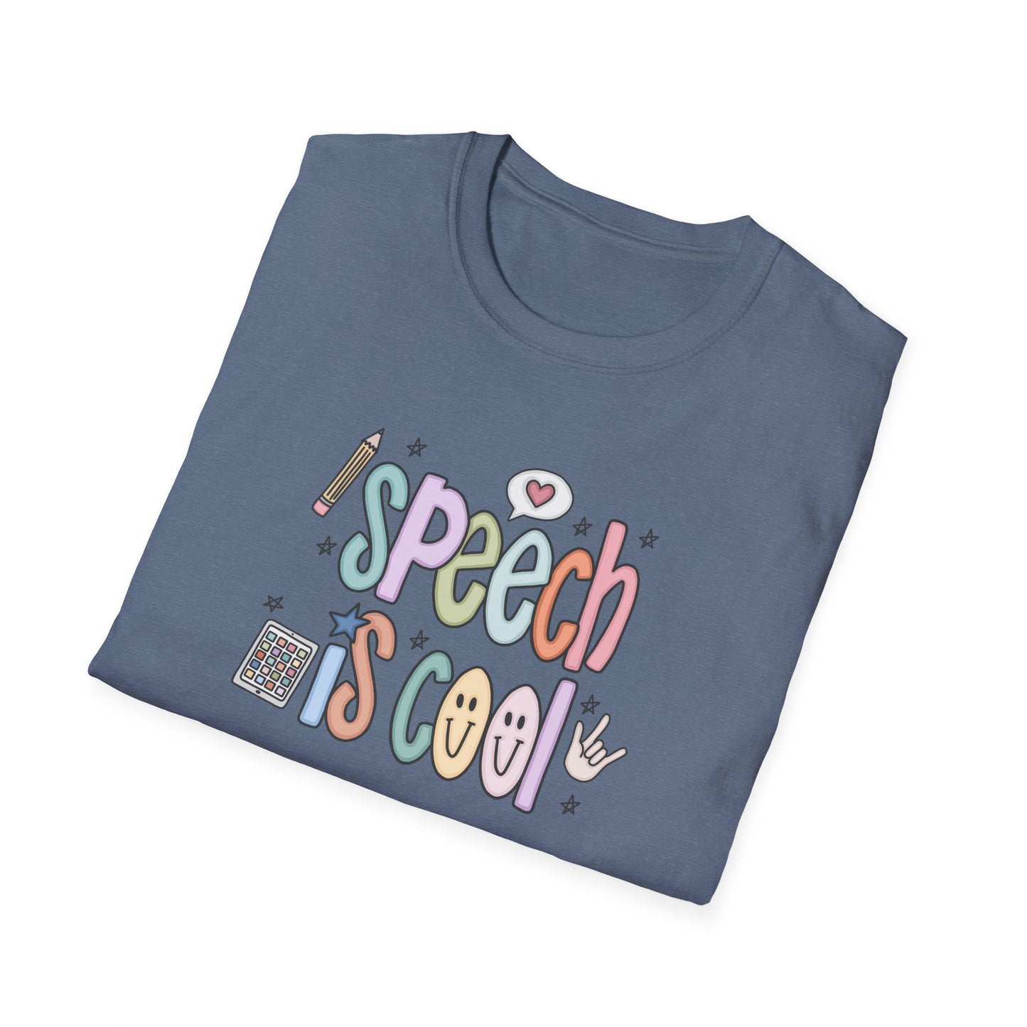 Speech is Cool Unisex T-Shirt, SLP Teacher Shirt, Lightweight Tee, Educational Gift, Back to School Shirt, Fun Shirt for Kids