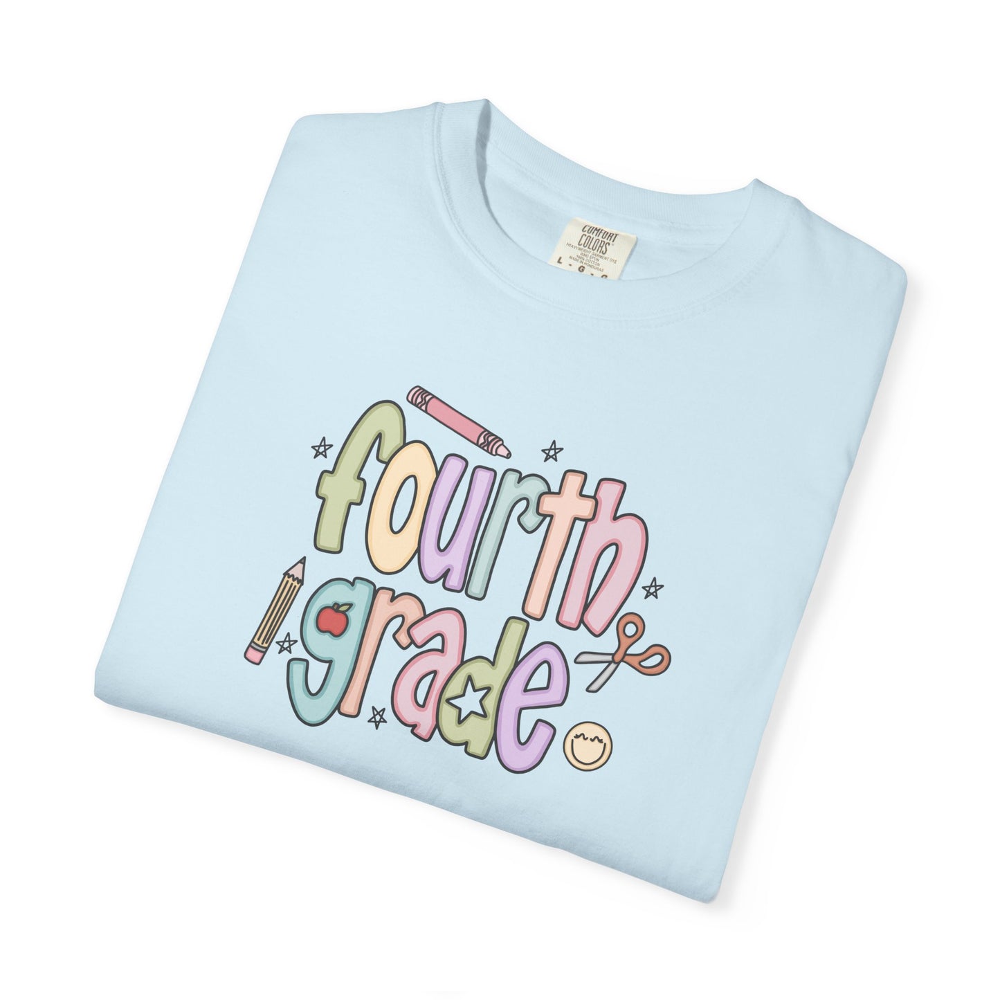 Teacher T-shirt - 4th Grade Teacher Shirt, Fourth Grade Vibes Unisex T-Shirt, Cute Tee for Teachers, Back to School Gift, Fun Kids Apparel, Educational Theme Shirt