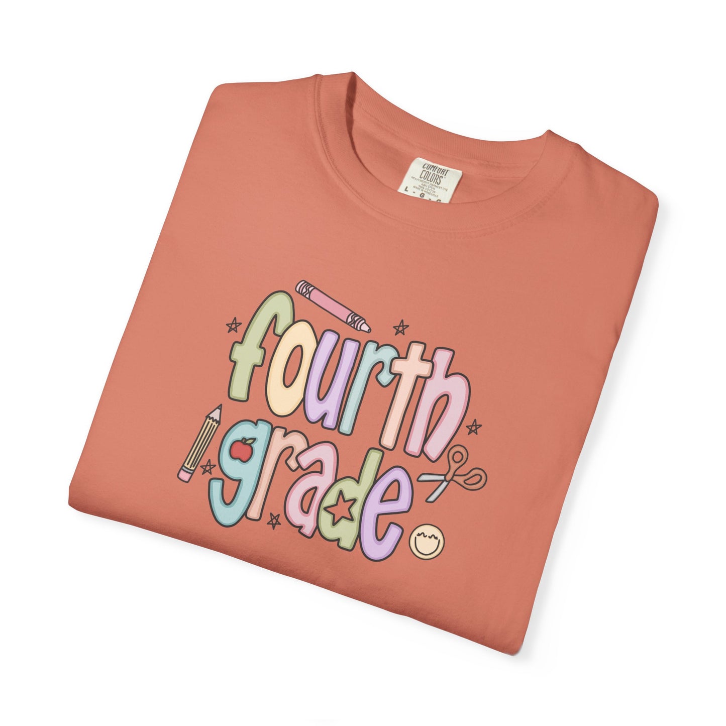 Teacher T-shirt - 4th Grade Teacher Shirt, Fourth Grade Vibes Unisex T-Shirt, Cute Tee for Teachers, Back to School Gift, Fun Kids Apparel, Educational Theme Shirt