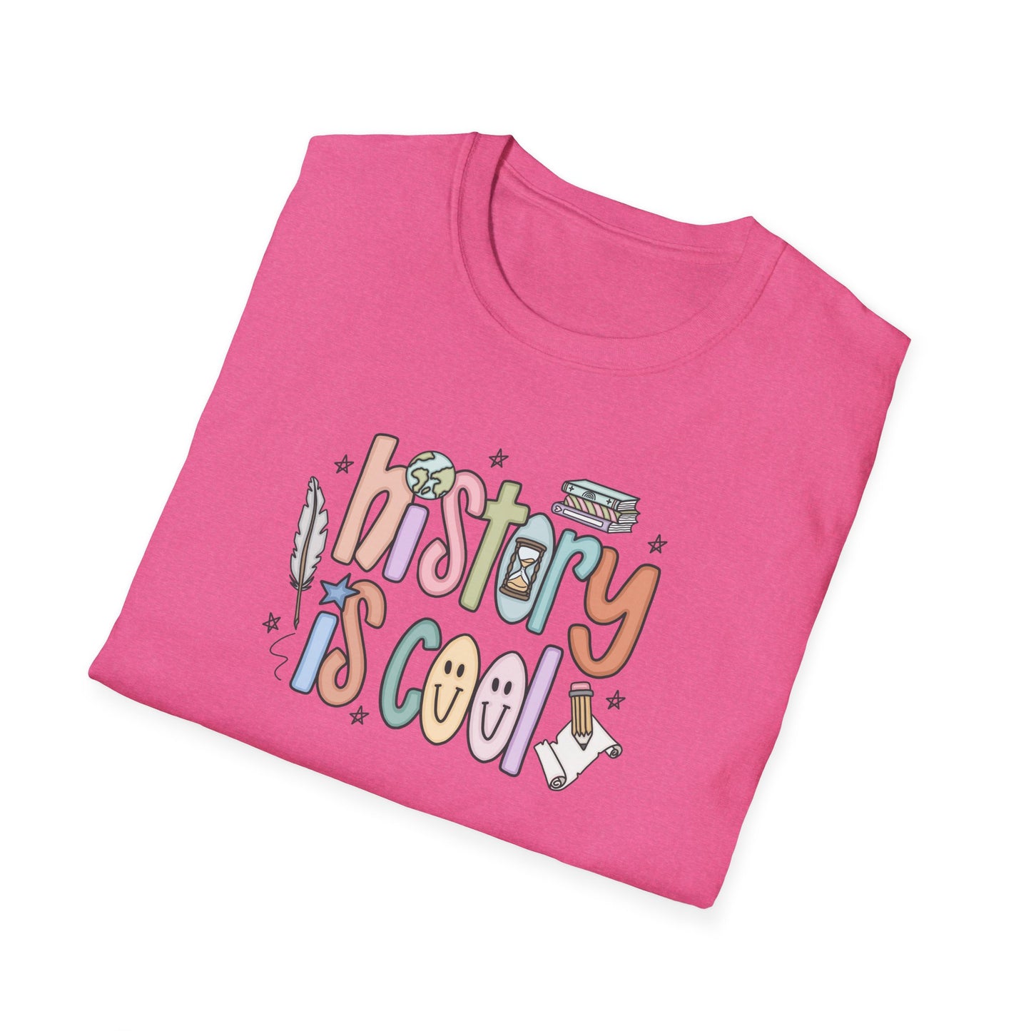 History is Cool Unisex T-Shirt, Social Studies Teacher Shirt, Lightweight Tee, Educational Gift, Back to School Shirt, Fun Shirt for Kids