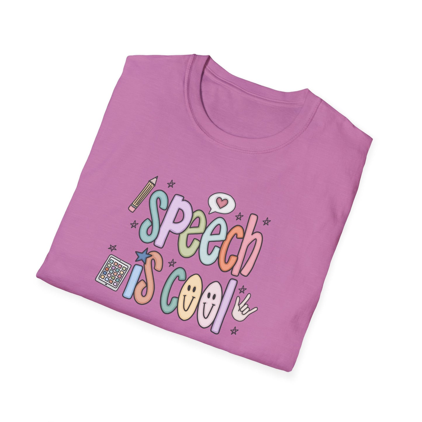 Speech is Cool Unisex T-Shirt, SLP Teacher Shirt, Lightweight Tee, Educational Gift, Back to School Shirt, Fun Shirt for Kids