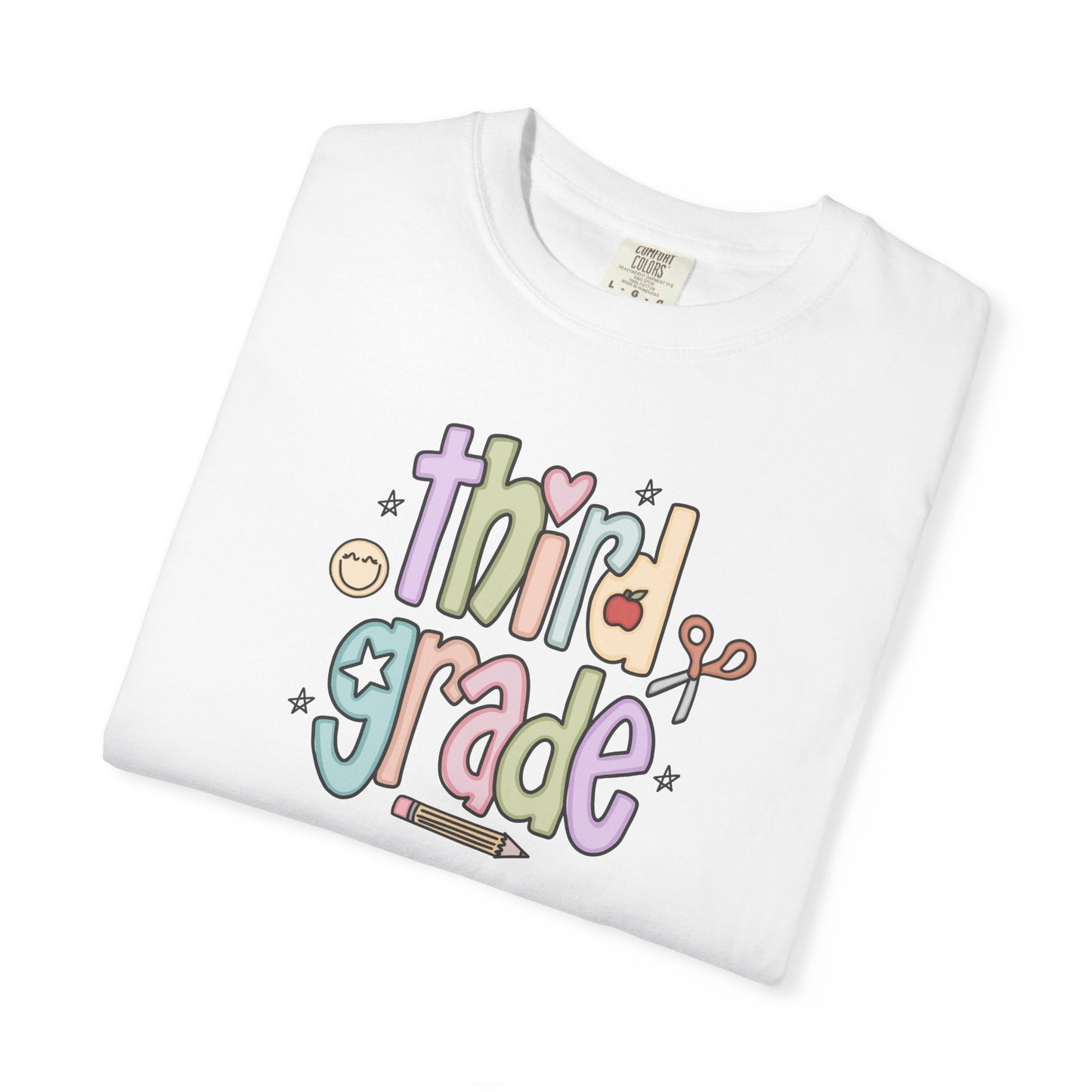 Teacher T-shirt - 3rd Grade Teacher Shirt, Third Grade Vibes Unisex T-Shirt, Cute Tee for Teachers, Back to School Gift, Fun Kids Apparel, Educational Theme Shirt