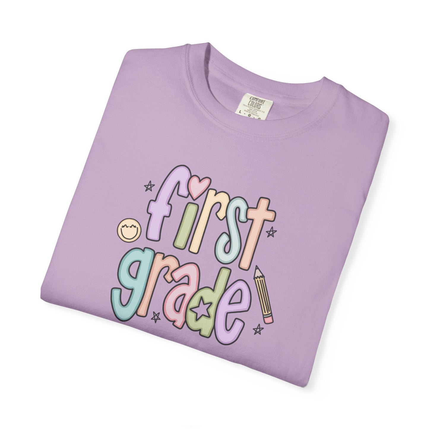 Teacher T-shirt - 1st Grade Teacher Shirt First Grade Vibes Unisex T-Shirt, Cute Tee for Teachers, Back to School Gift, Fun Kids Apparel, Educational Theme Shirt