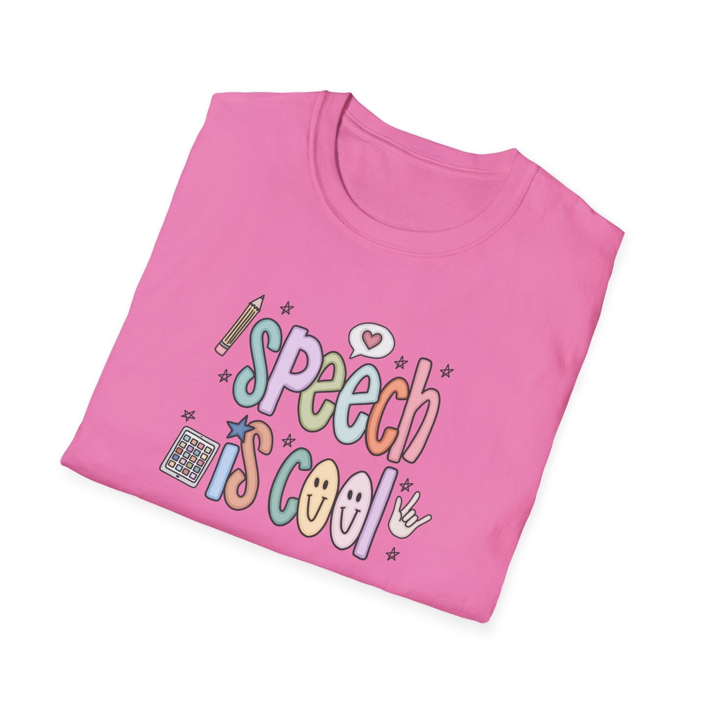 Speech is Cool Unisex T-Shirt, SLP Teacher Shirt, Lightweight Tee, Educational Gift, Back to School Shirt, Fun Shirt for Kids