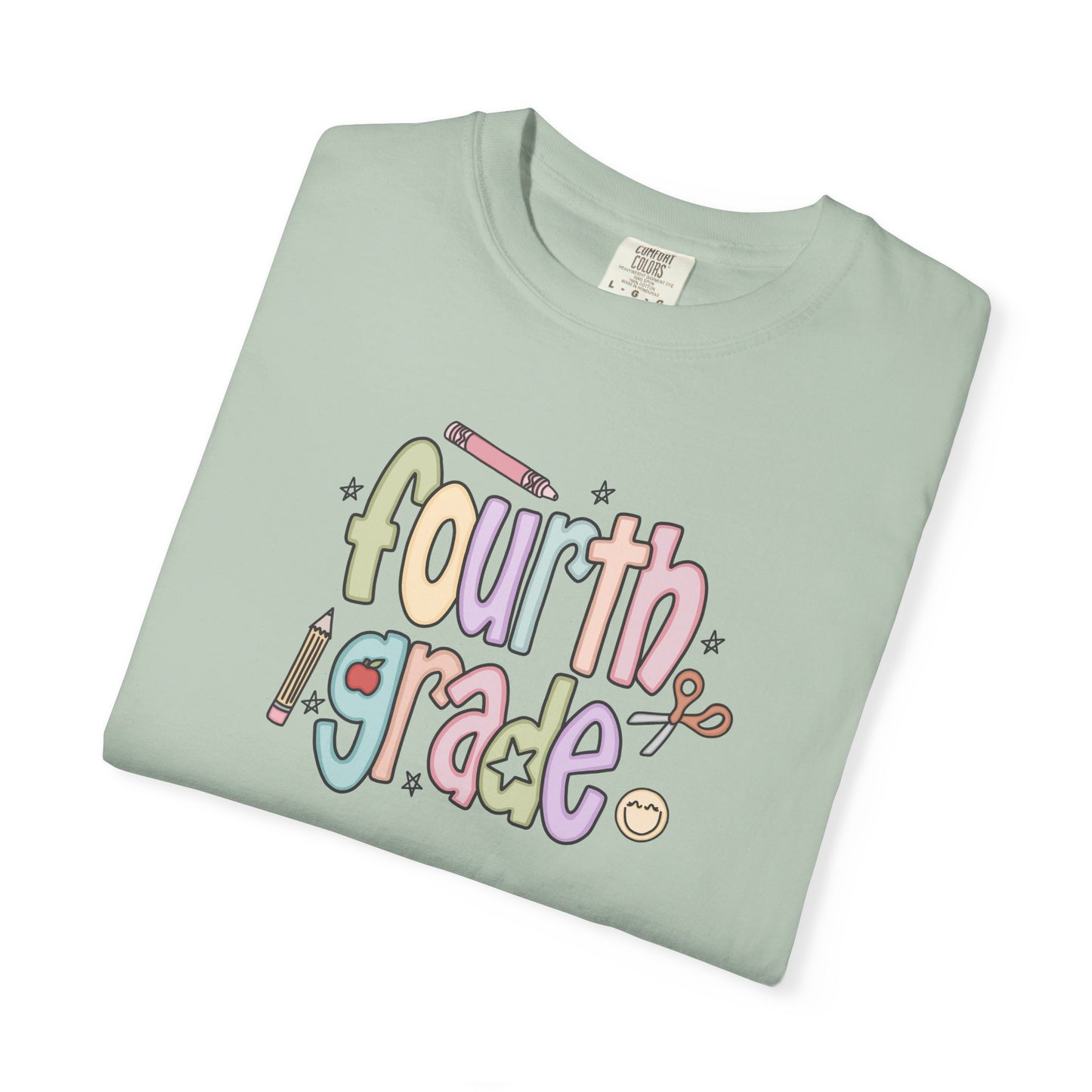 Teacher T-shirt - 4th Grade Teacher Shirt, Fourth Grade Vibes Unisex T-Shirt, Cute Tee for Teachers, Back to School Gift, Fun Kids Apparel, Educational Theme Shirt