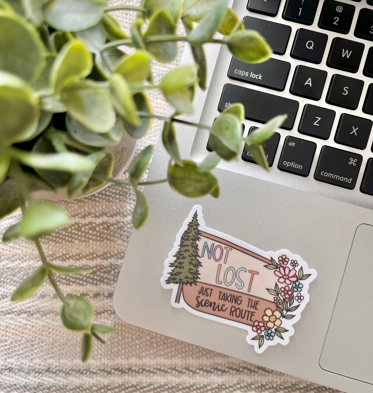 Scenic Route Sign Sticker