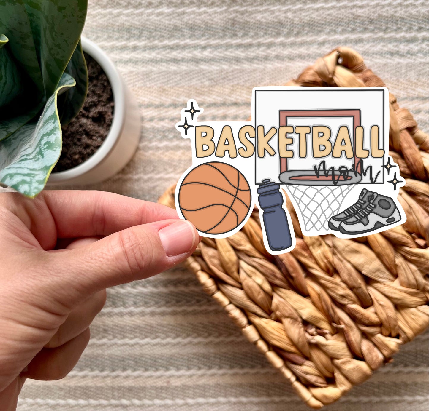 Basketball Mom Sticker