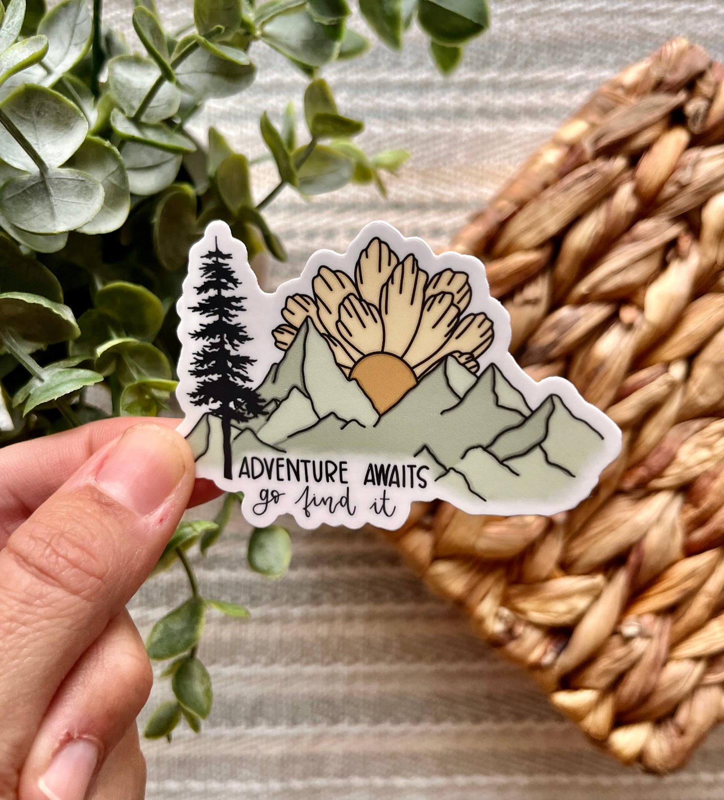 Adventure Awaits Sticker