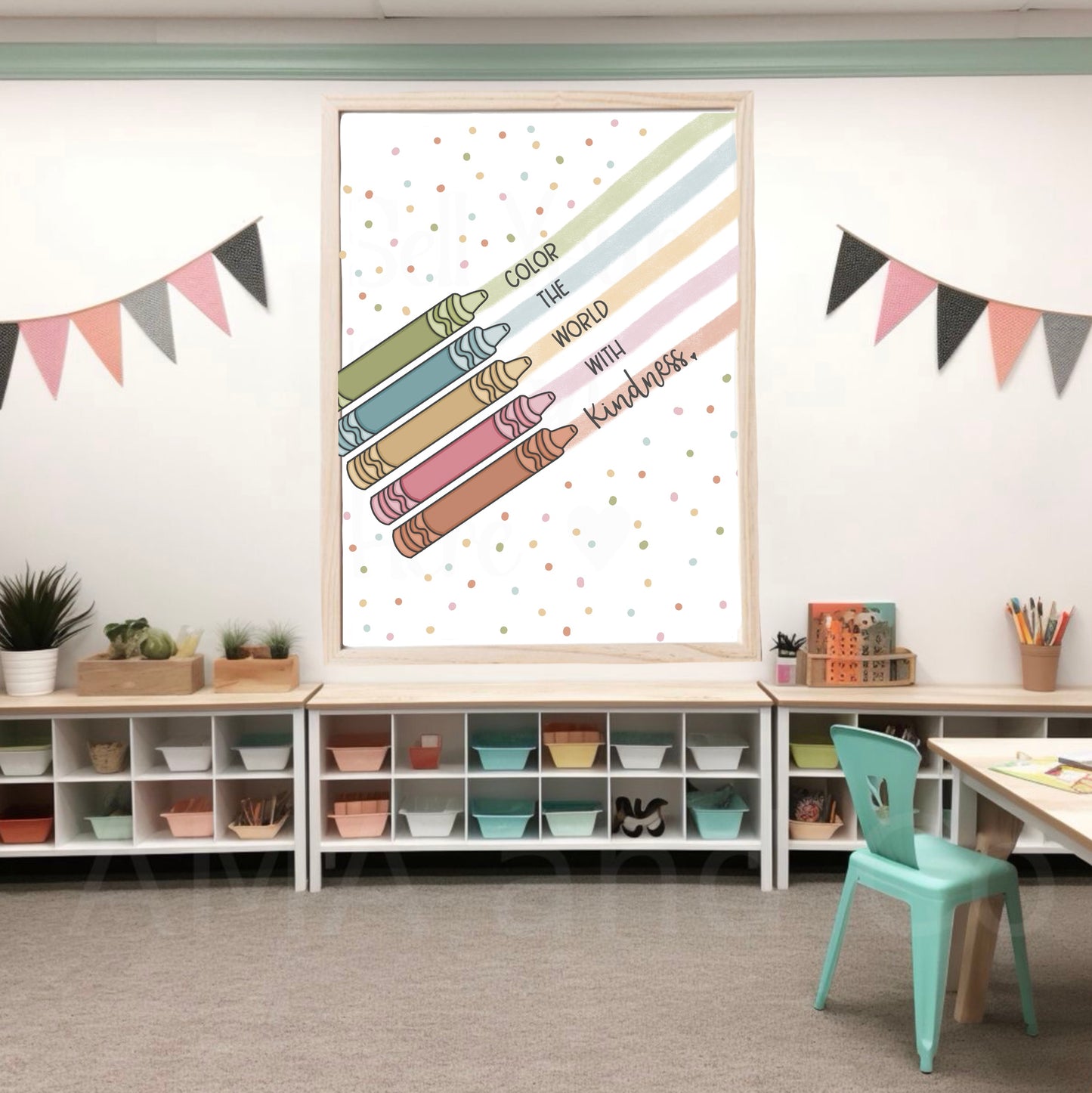 Color the World with Kindness Print