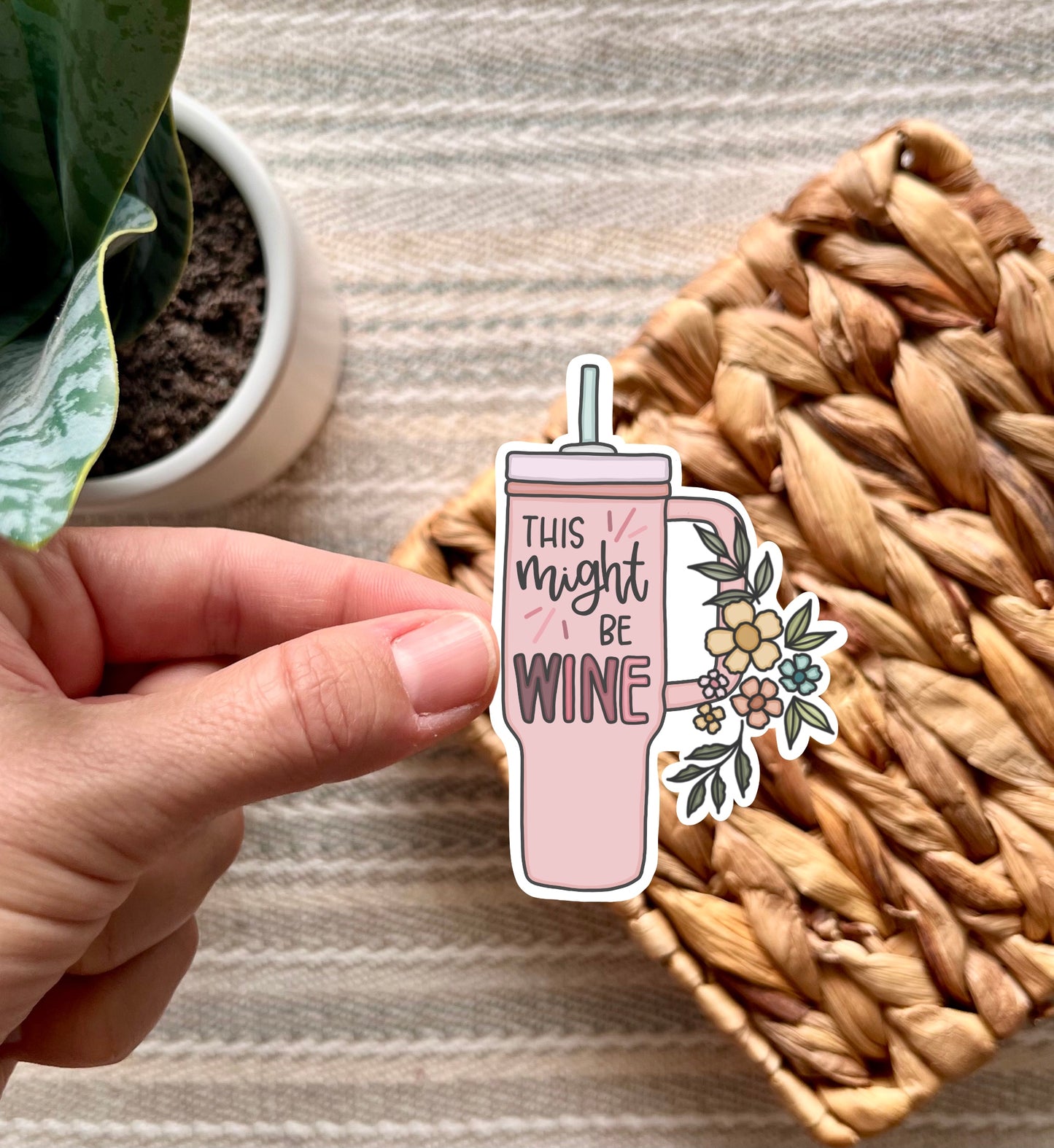 This Might Be Wine Stanley Sticker