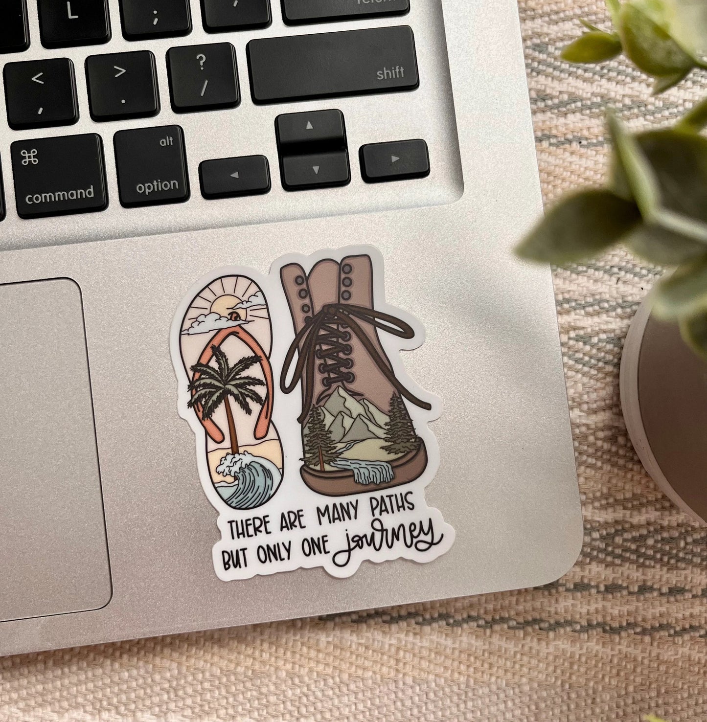 Many Paths One Journey Sticker