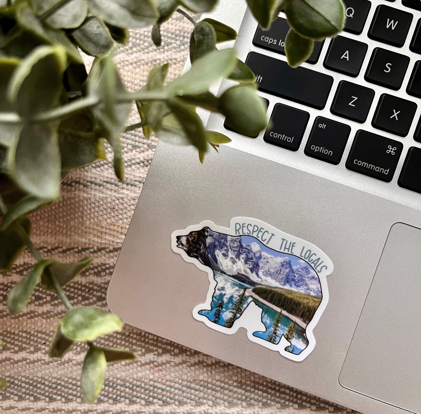 Bear Respect the Locals Sticker
