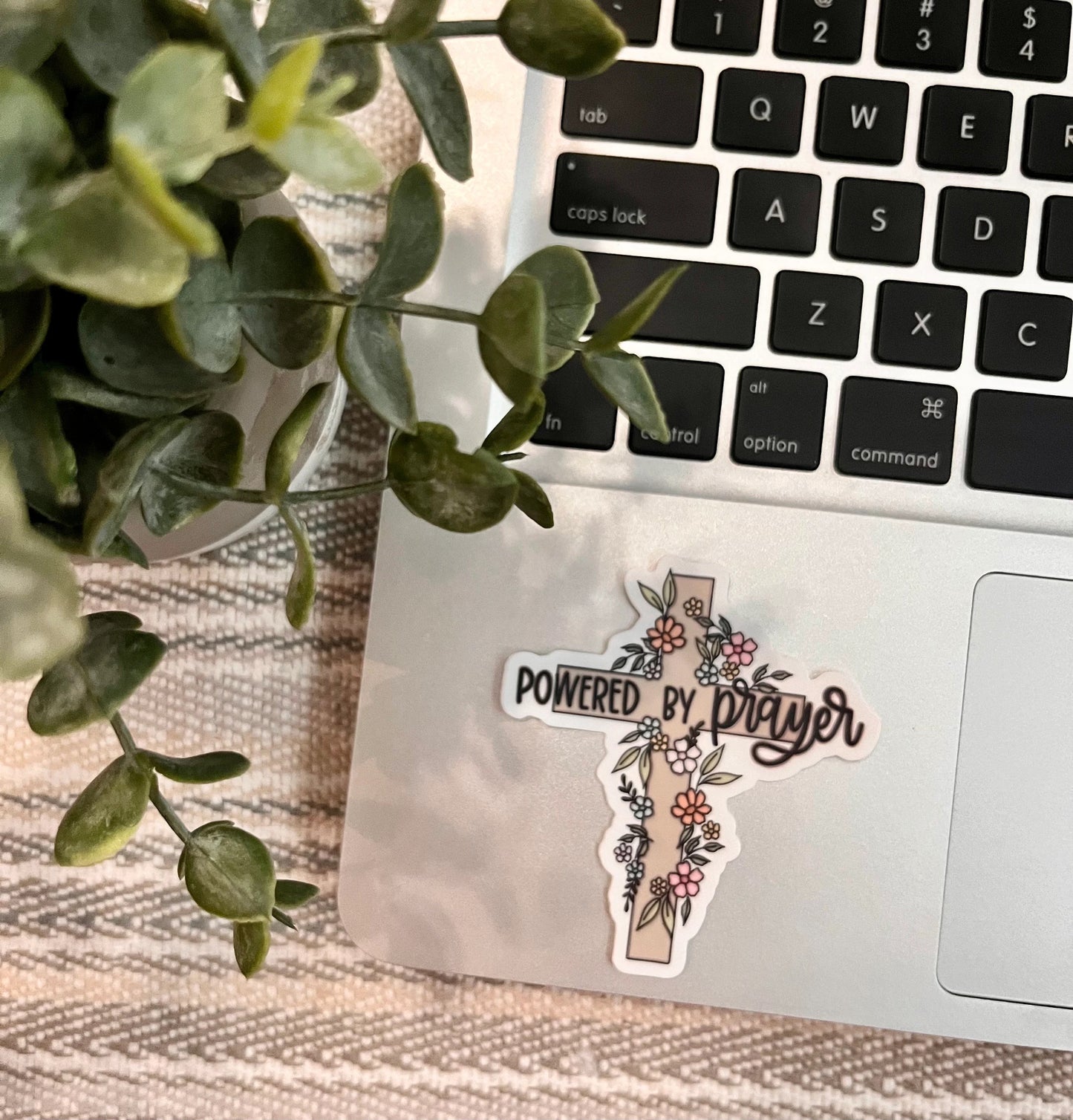 Powered by Prayer Sticker