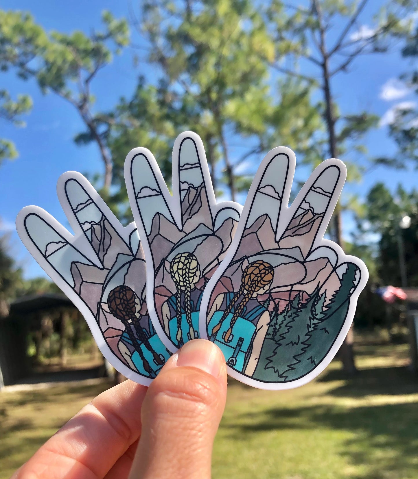 Into the Wild Peace Red Head Sticker