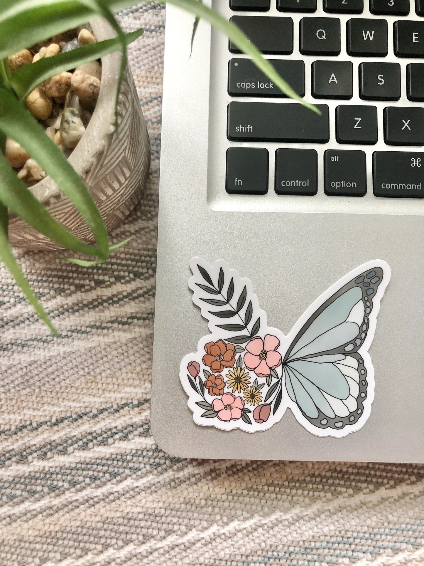 Floral Butterfly Sticker
