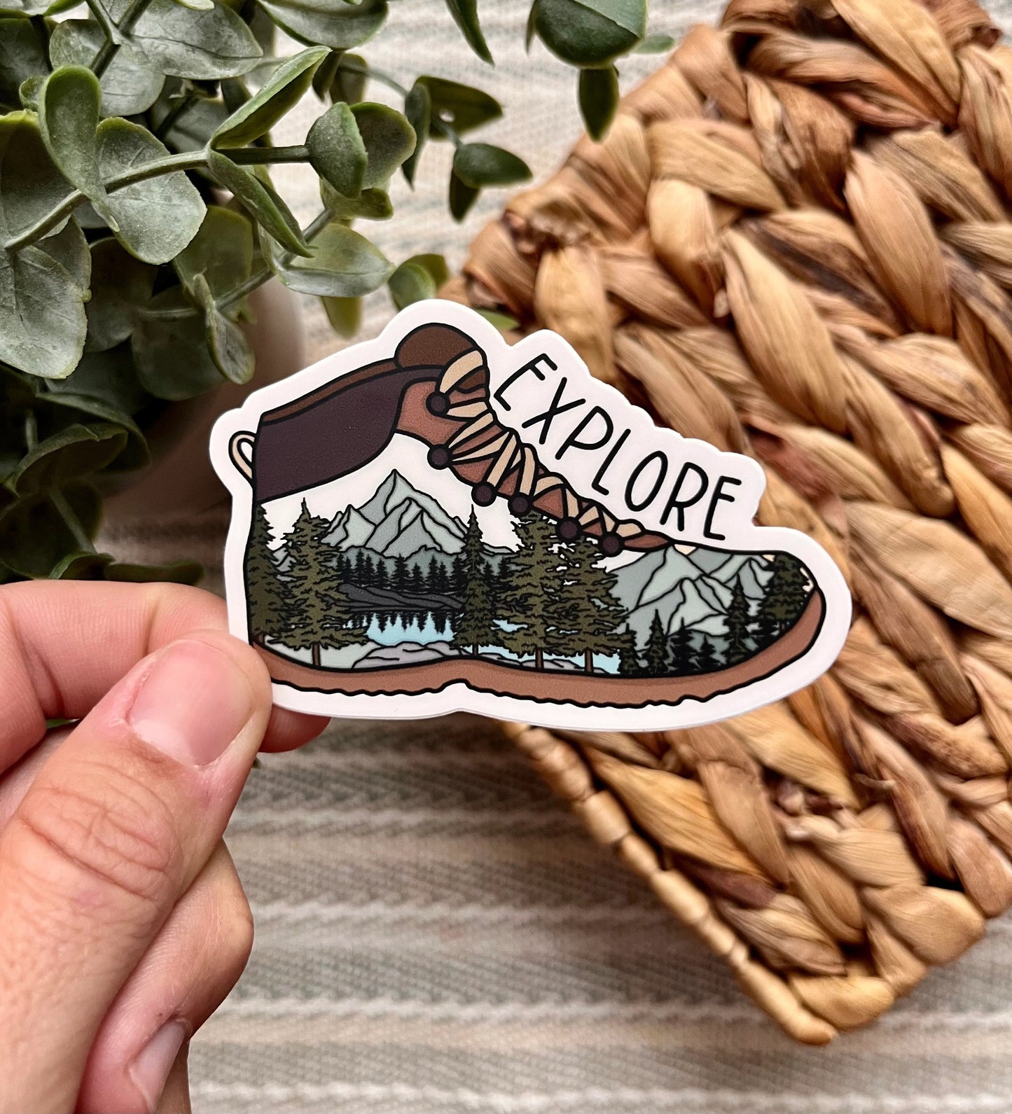 Explore Boot Sticker
