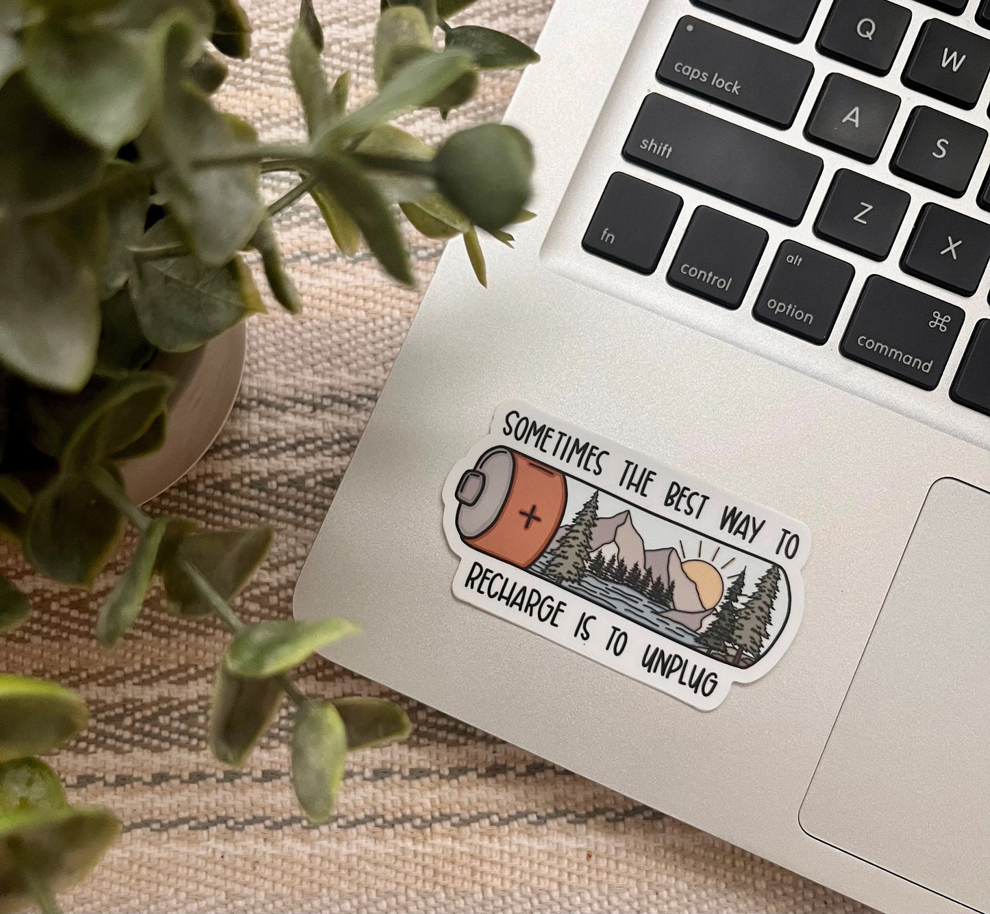 Mountain Recharge Sticker