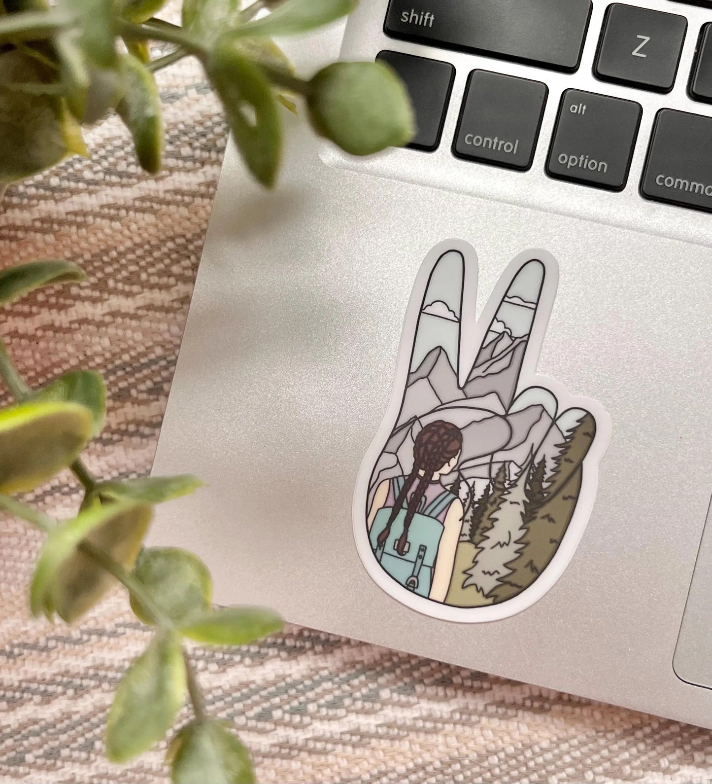 Into the Wild Peace Brunette Sticker