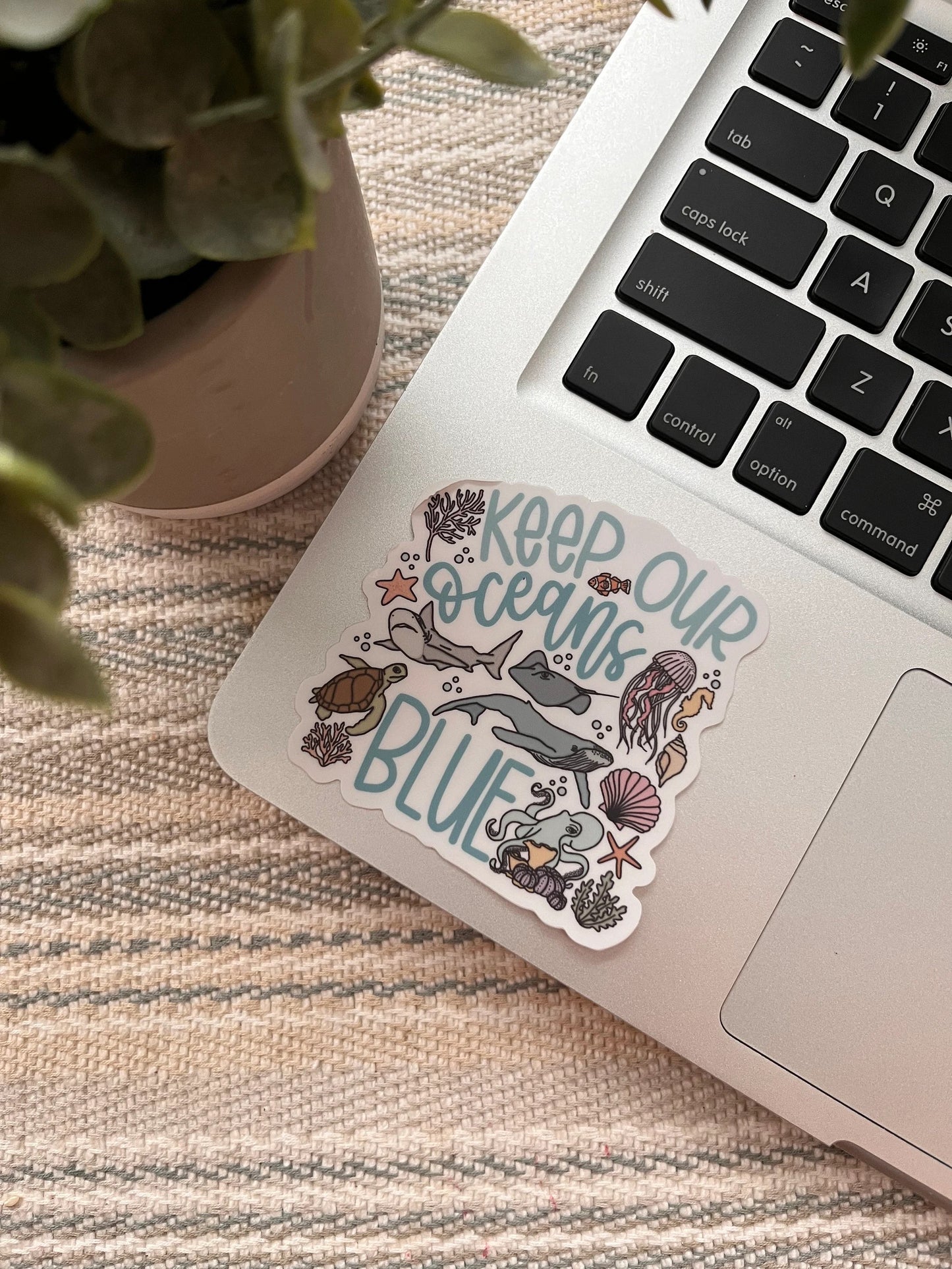 Keep Our Oceans Blue Sticker