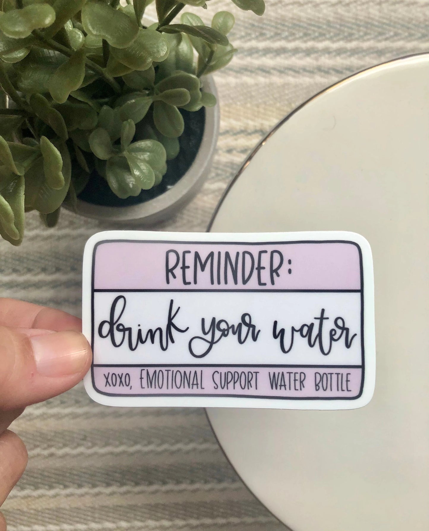 Emotional Support Water Bottle Sticker