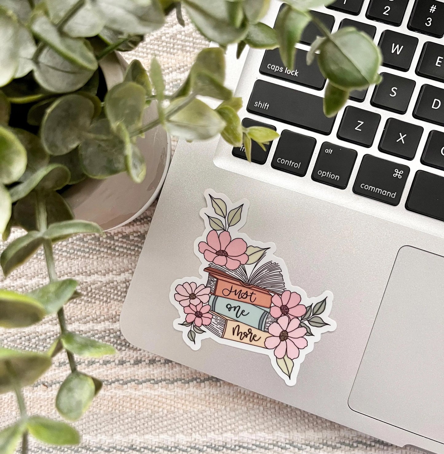 Just One More Book Sticker