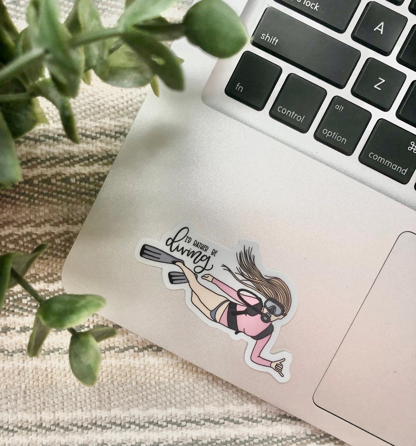 Blonde Scuba Sticker