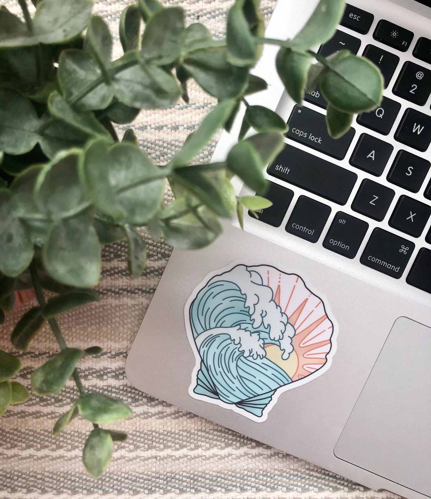 Wave Sunshine Shell Sticker