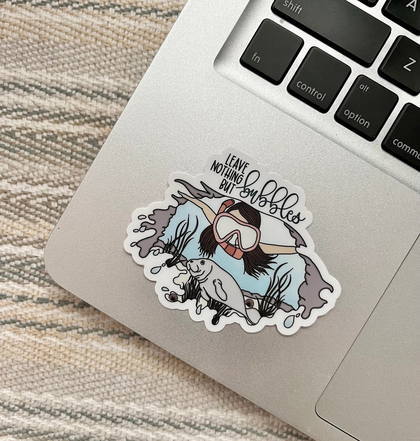 Leave Nothing but Bubbles Brunette Sticker