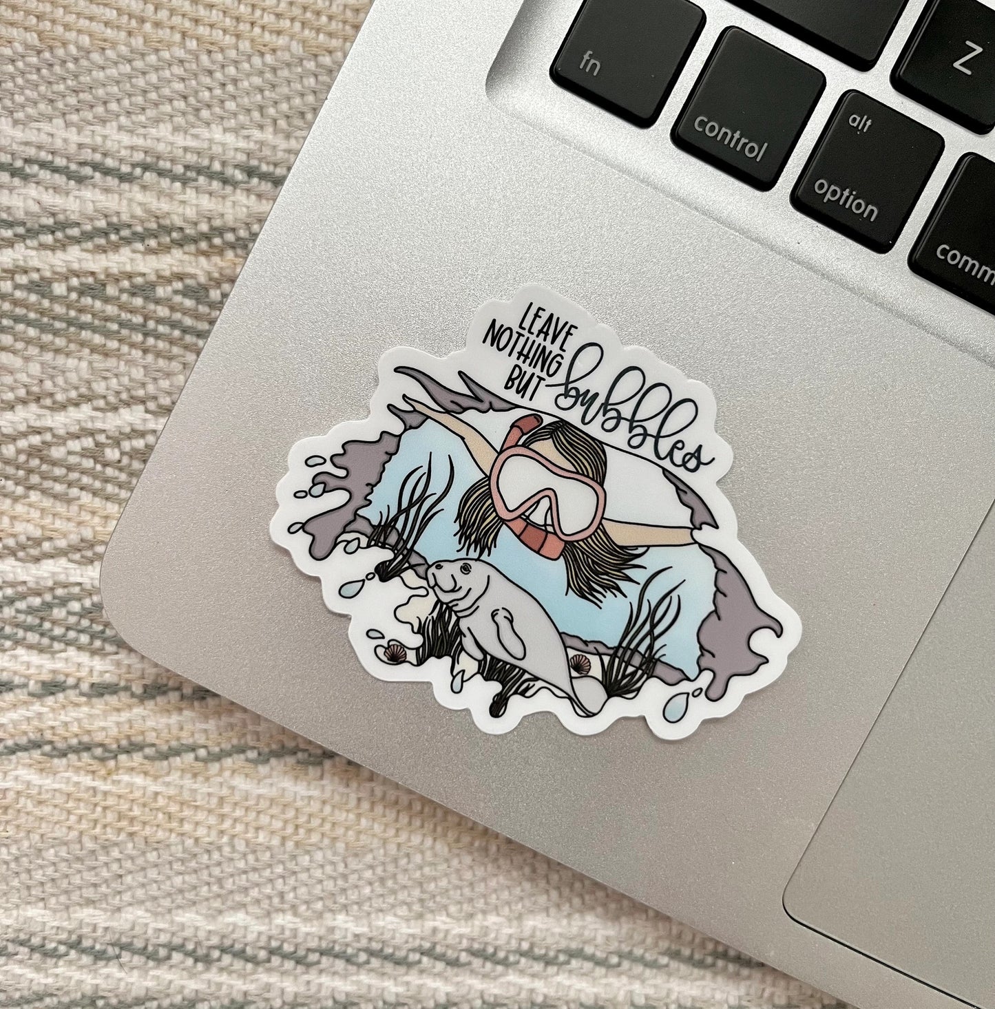 Leave Nothing but Bubbles Blonde Sticker