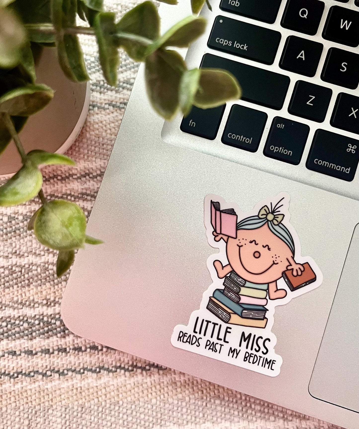 Little Miss Reads Past my Bedtime Sticker