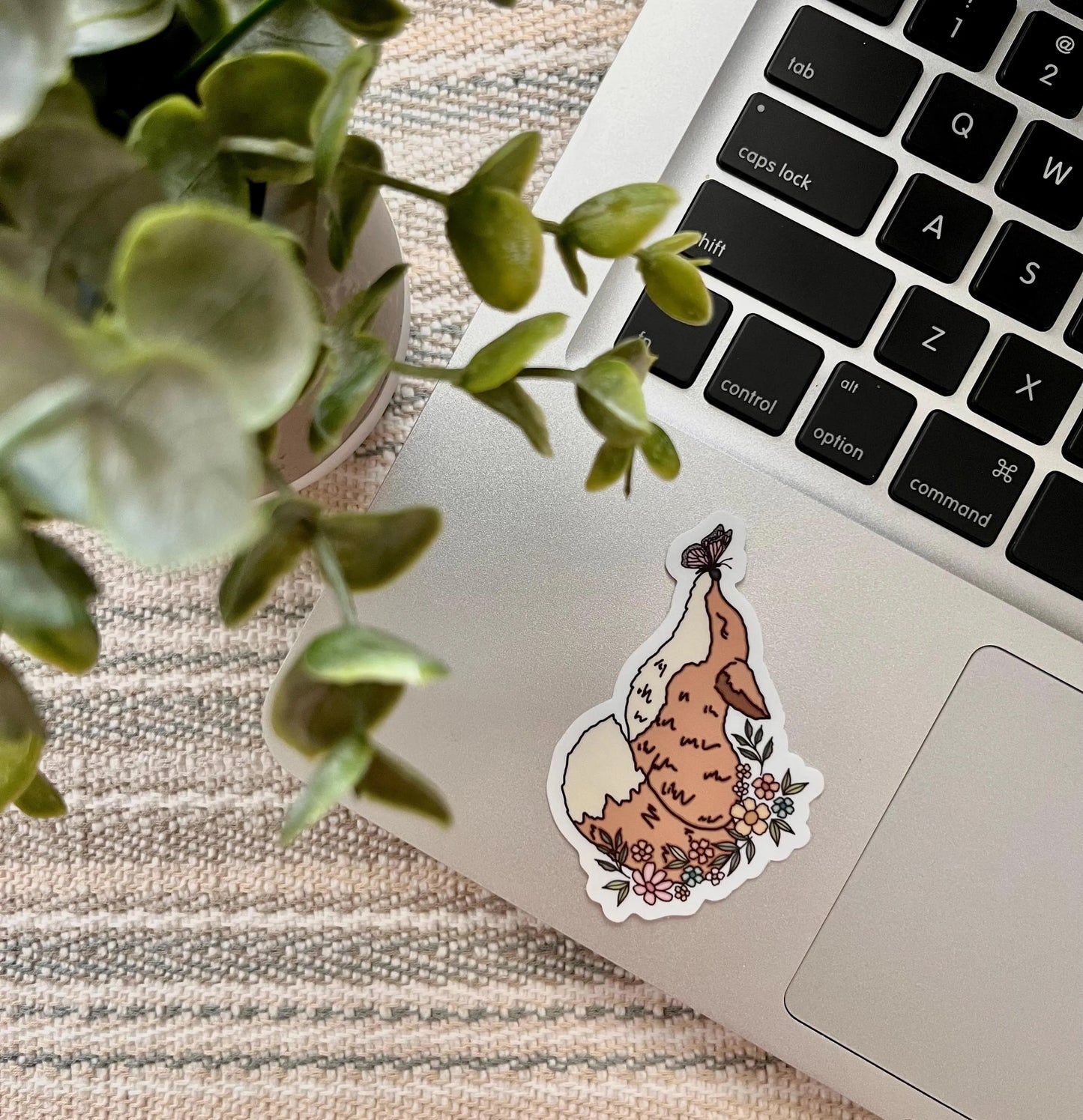 Floral Fox Sticker