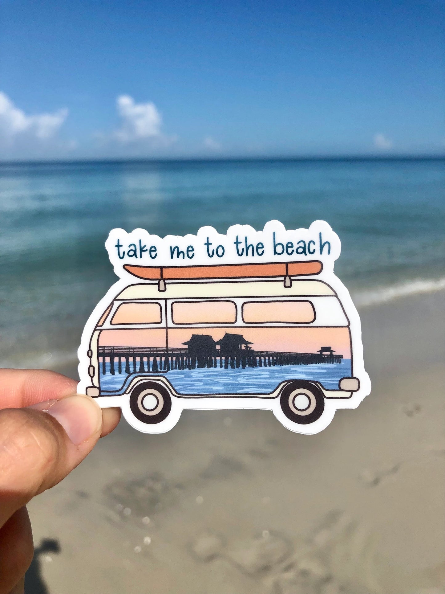 Take Me to the Beach Sticker