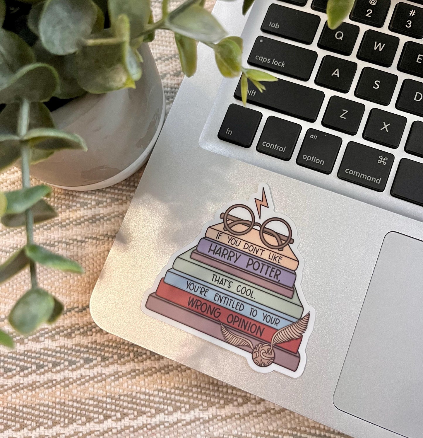 Wizard Book Stack Sticker