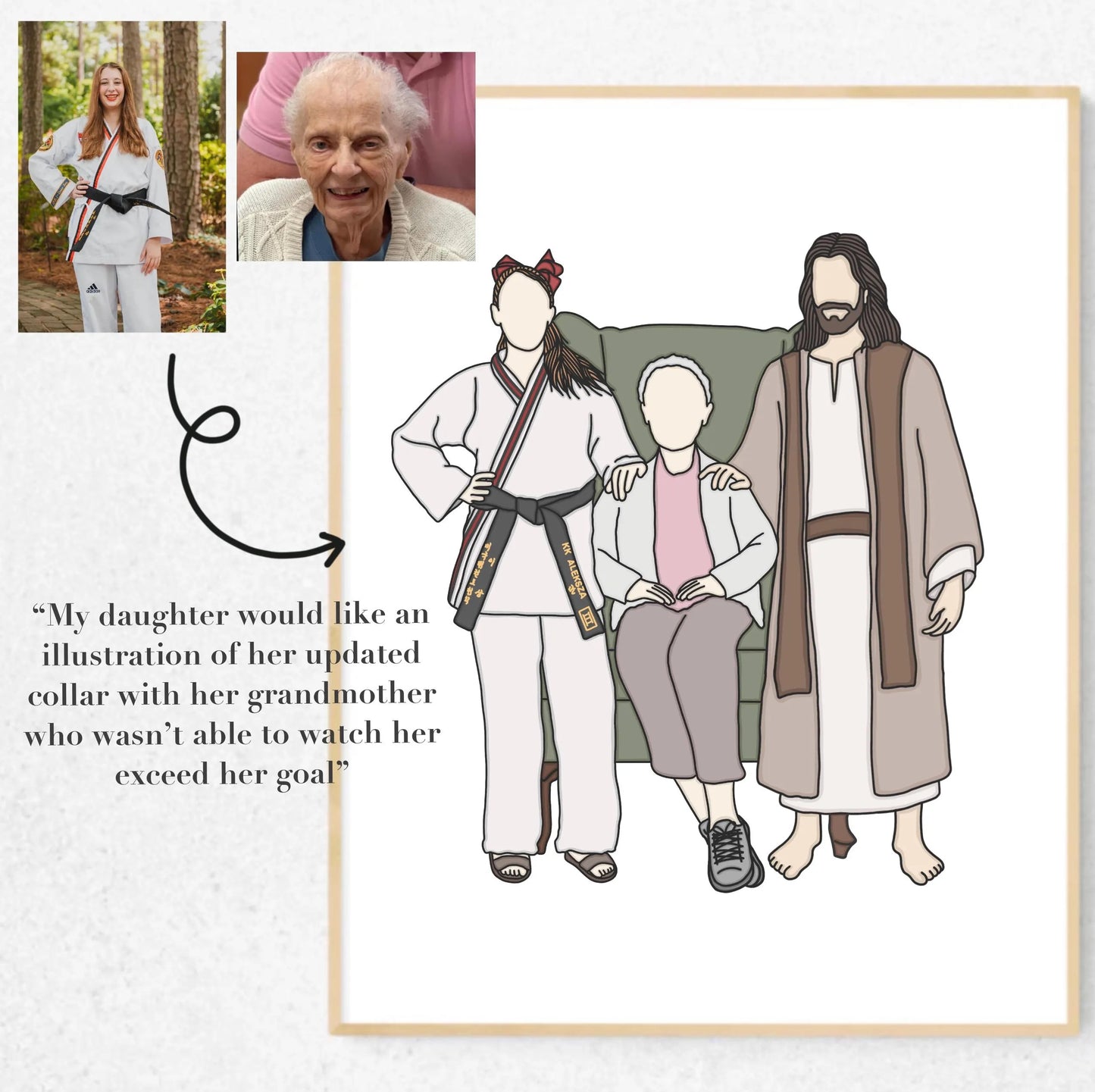 Walking with Jesus Illustration